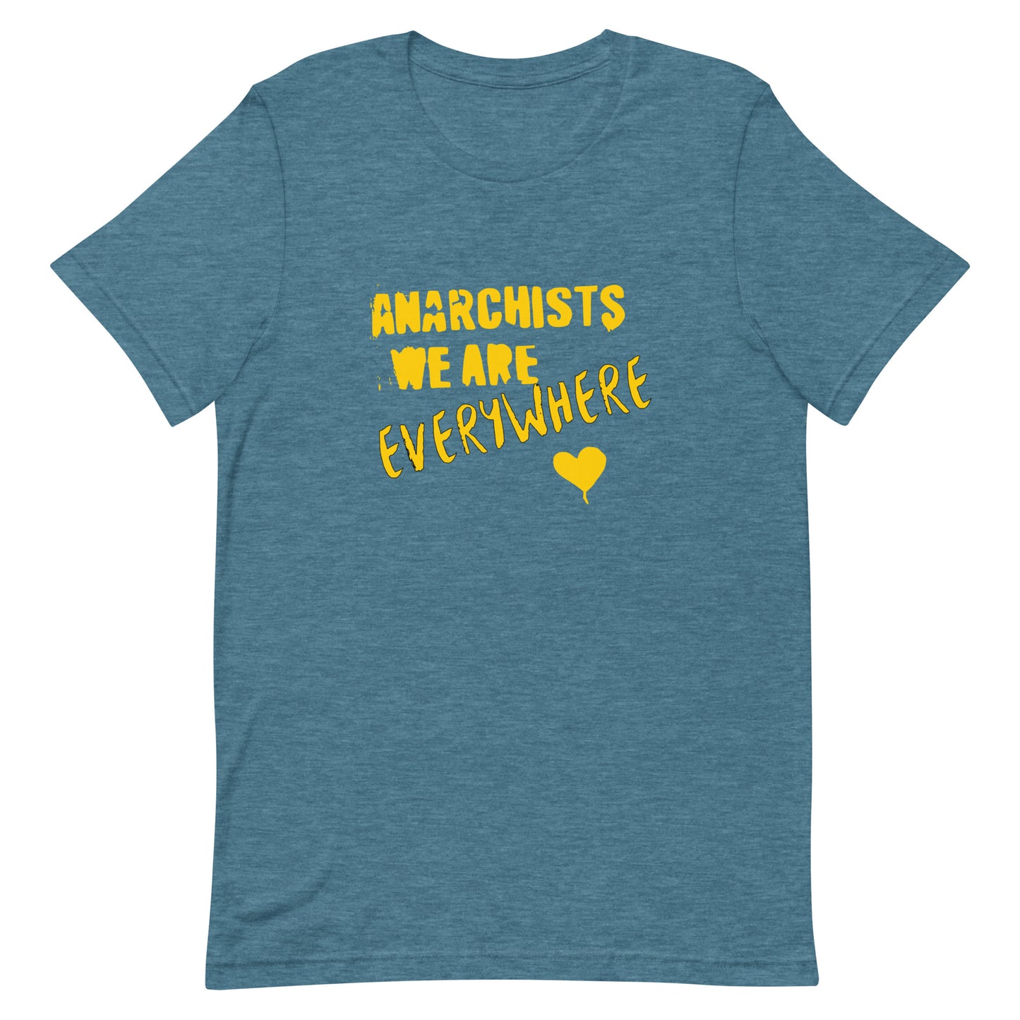 Anarchy Wear "We Are Every Where" Gold Unisex t-shirt