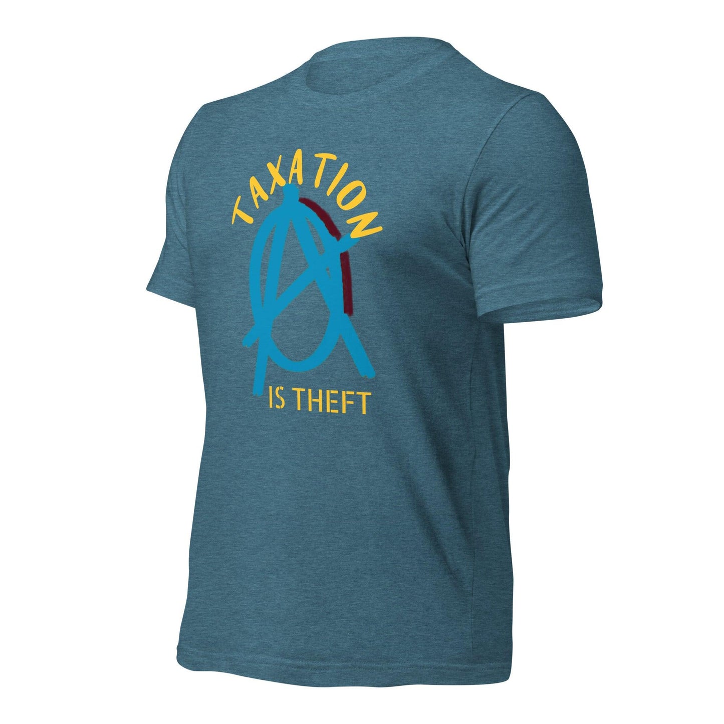 Anarchy Wear Blue "Taxation Is Theft" Unisex t-shirt - AnarchyWear