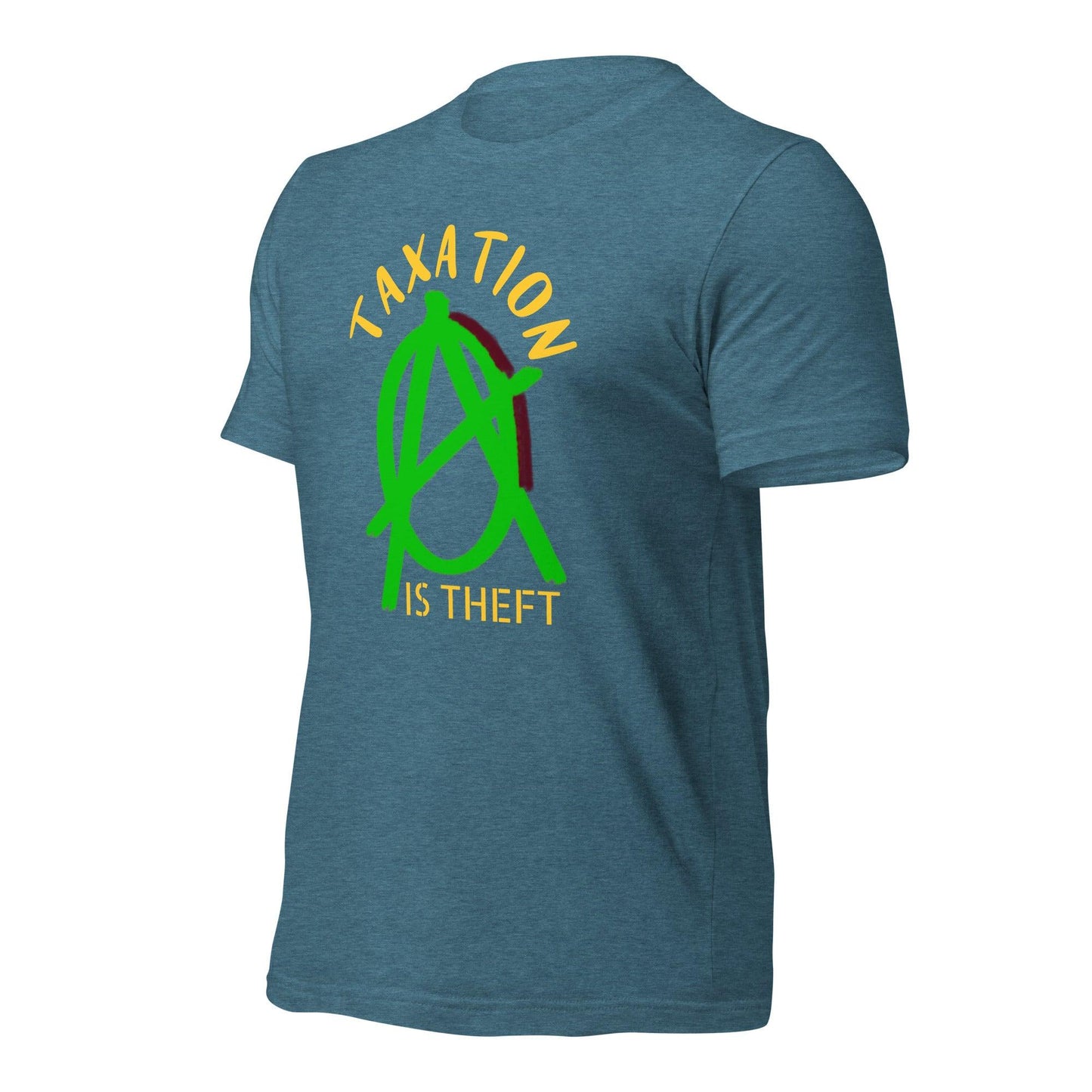 Anarchy Wear Green "Taxation Is Theft" Unisex t-shirt - AnarchyWear