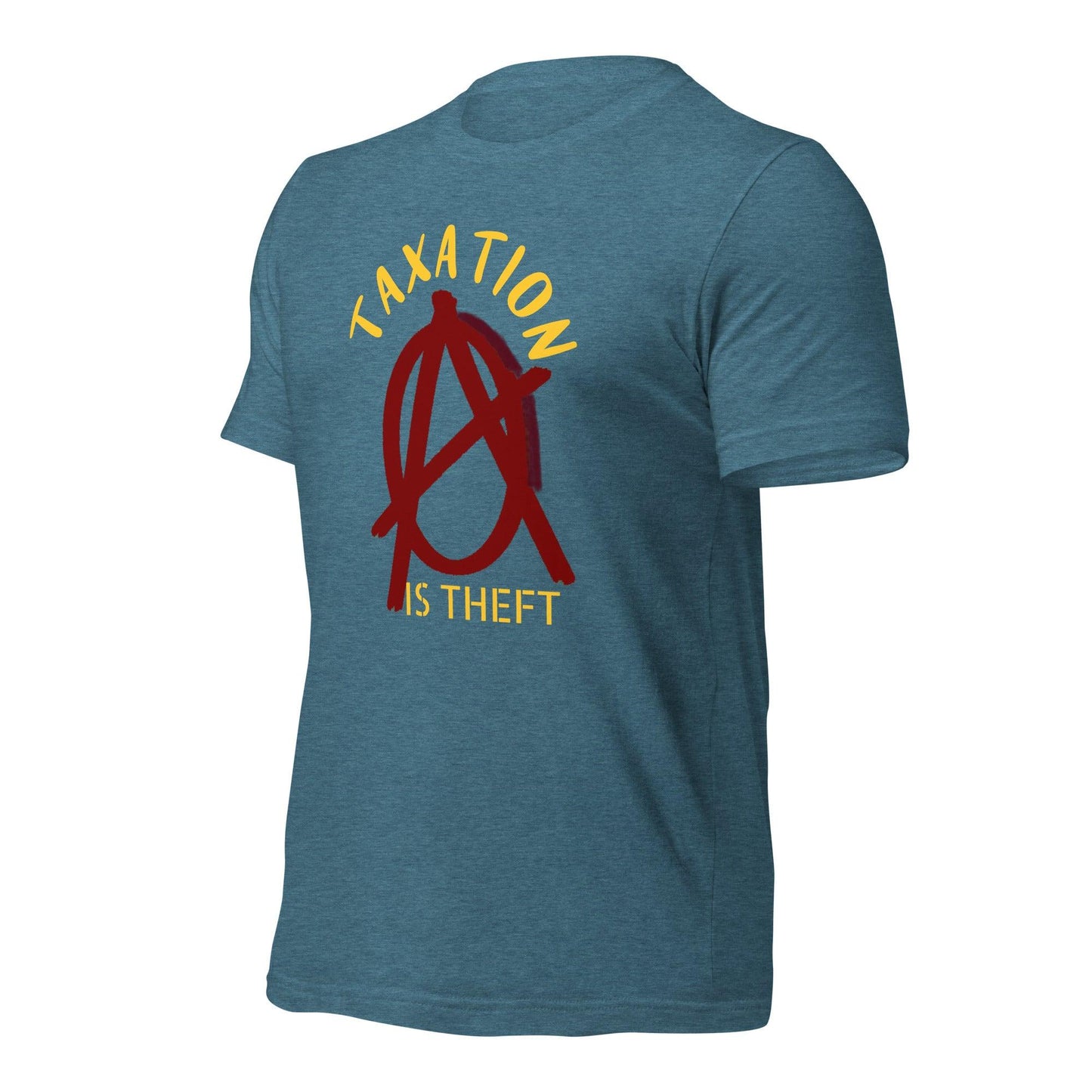 Anarchy Wear Red "Taxation Is Theft" Unisex t-shirt - AnarchyWear