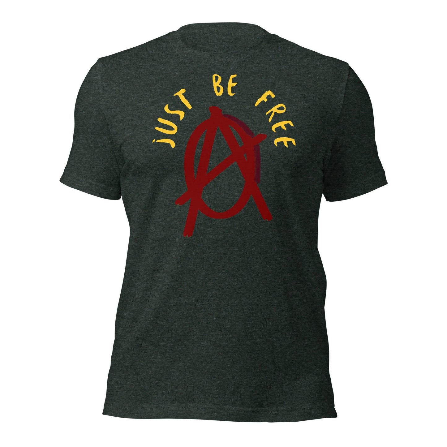 Anarchy Wear "Just Be Free" Red Unisex t-shirt - AnarchyWear
