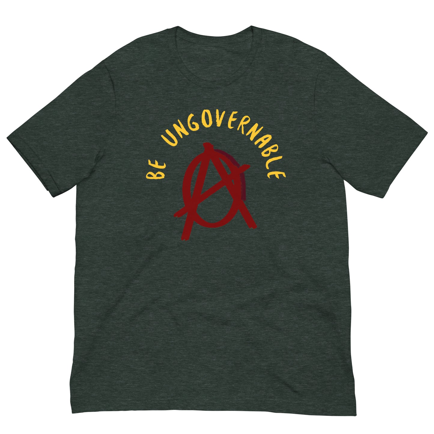 Anarchy Wear "Be Ungovernable" Red Unisex t-shirt