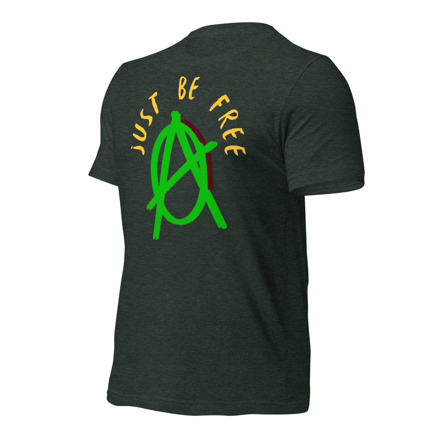 Anarchy Wear "Just Be Free" Green Unisex t-shirt - AnarchyWear