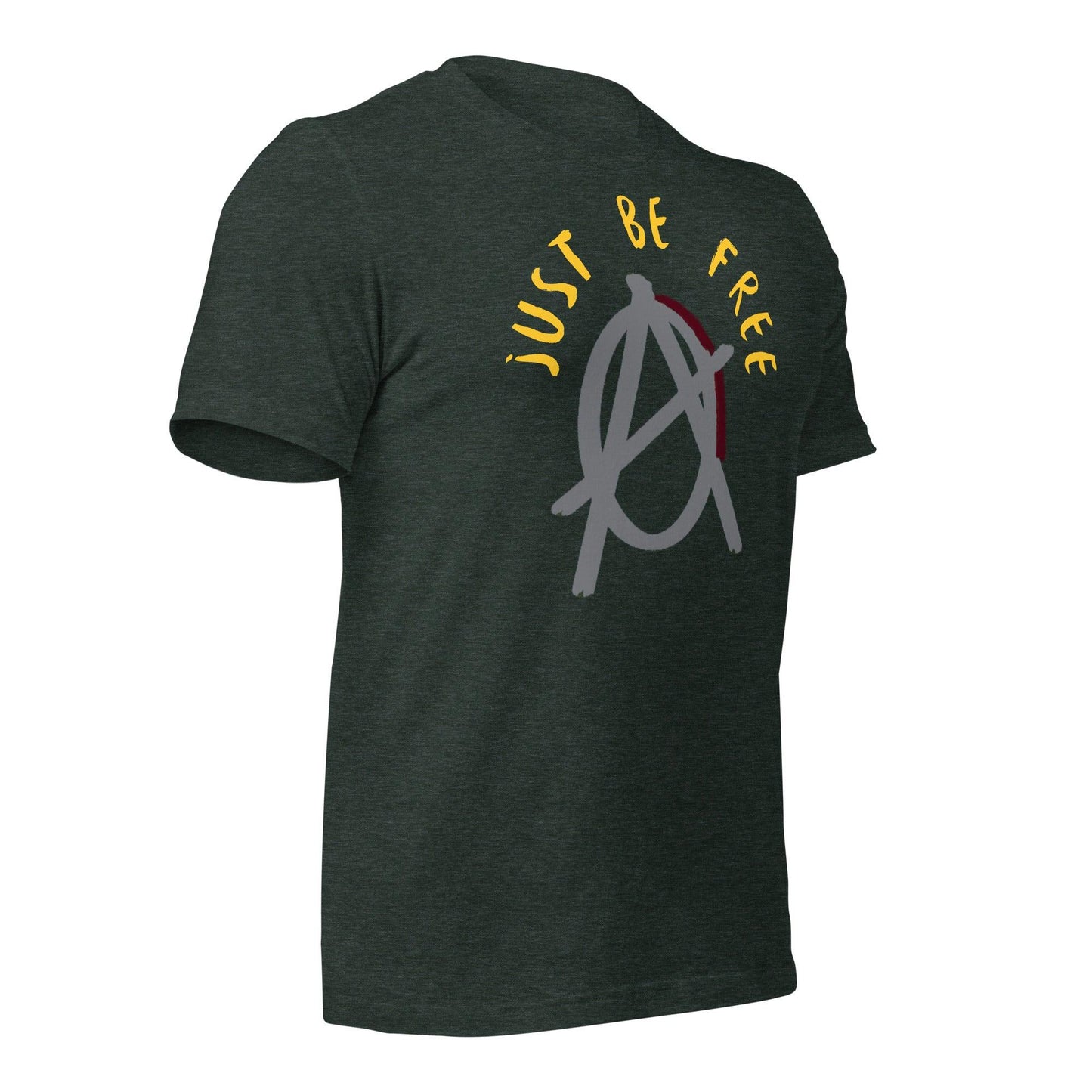Anarchy Wear "Just Be Free" Agora Grey Unisex t-shirt - AnarchyWear