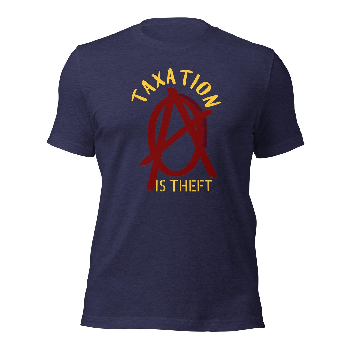 Anarchy Wear Red "Taxation Is Theft" Unisex t-shirt - AnarchyWear