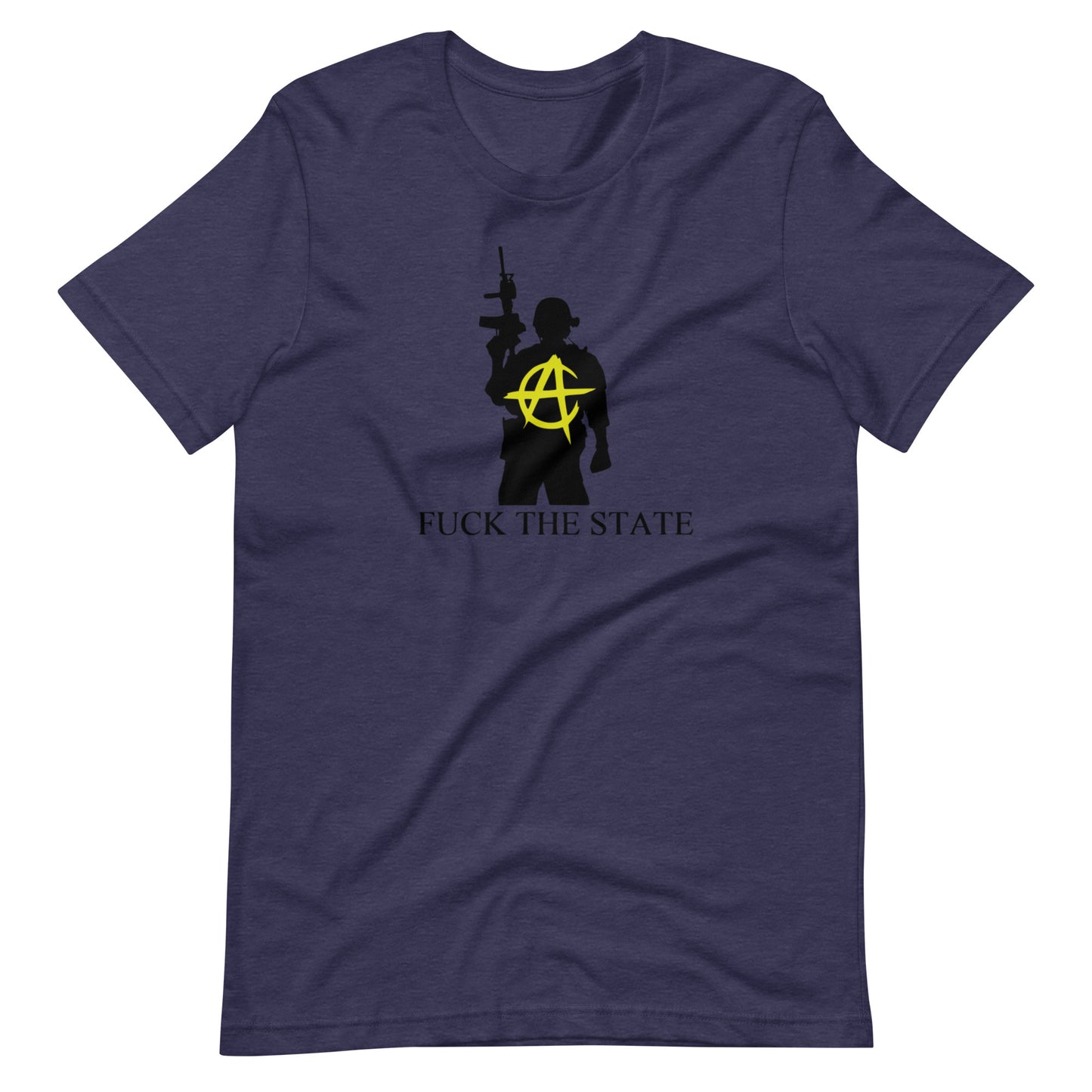 "Fuck The State" Gold By @AncapAir Unisex t-shirt