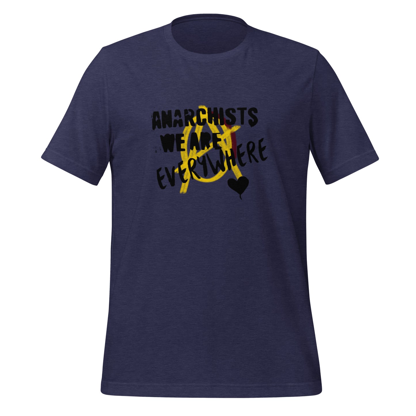 Anarchy Wear "We Are Every Where" Black on Gold Unisex t-shirt