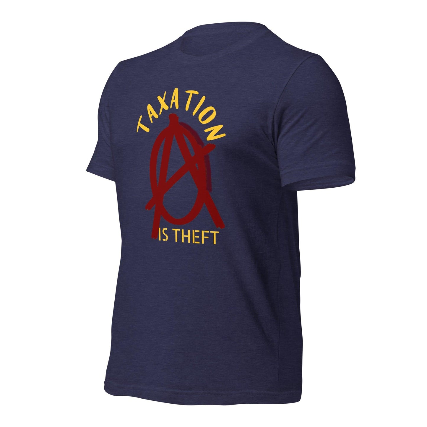 Anarchy Wear Red "Taxation Is Theft" Unisex t-shirt - AnarchyWear