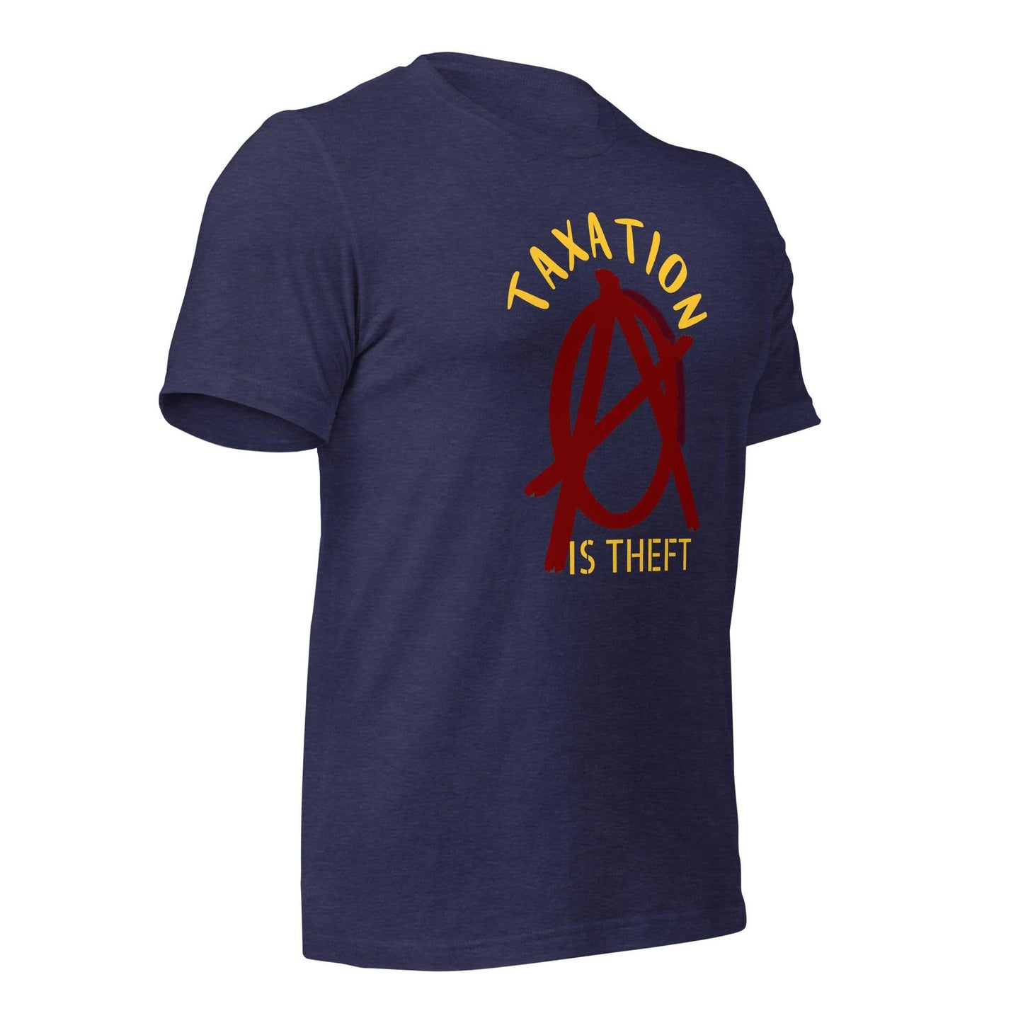 Anarchy Wear Red "Taxation Is Theft" Unisex t-shirt - AnarchyWear