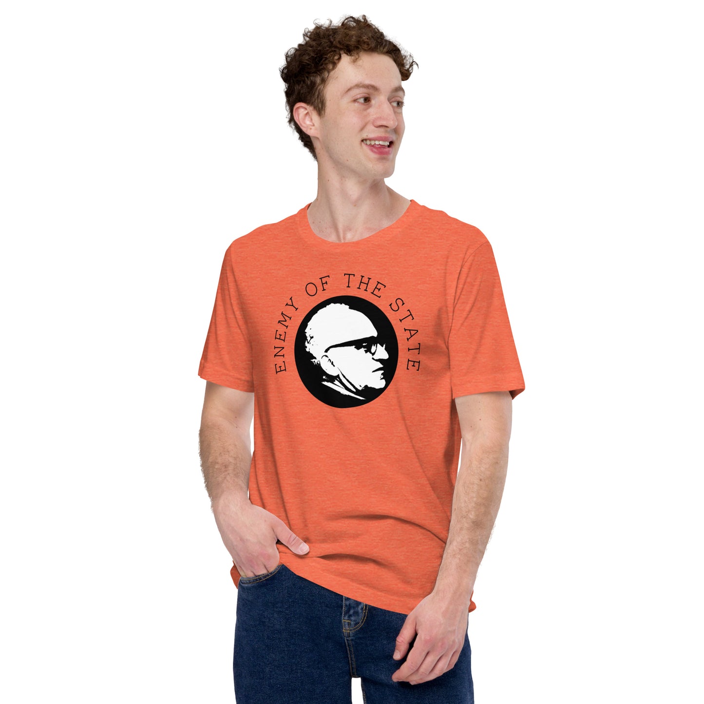 Anarchy Wear Black on Pastels "Enemy of The State" Unisex t-shirt