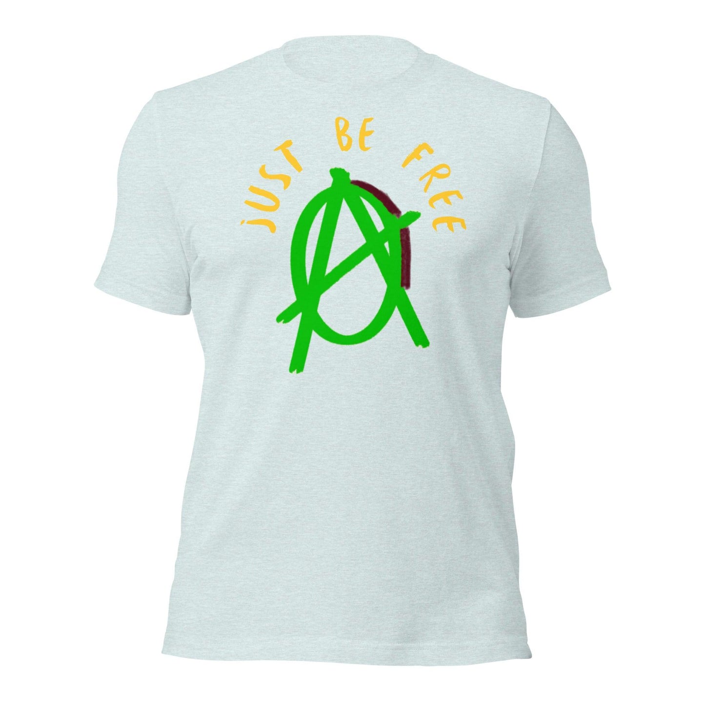 Anarchy Wear "Just Be Free" Green Pastels Unisex t-shirt - AnarchyWear