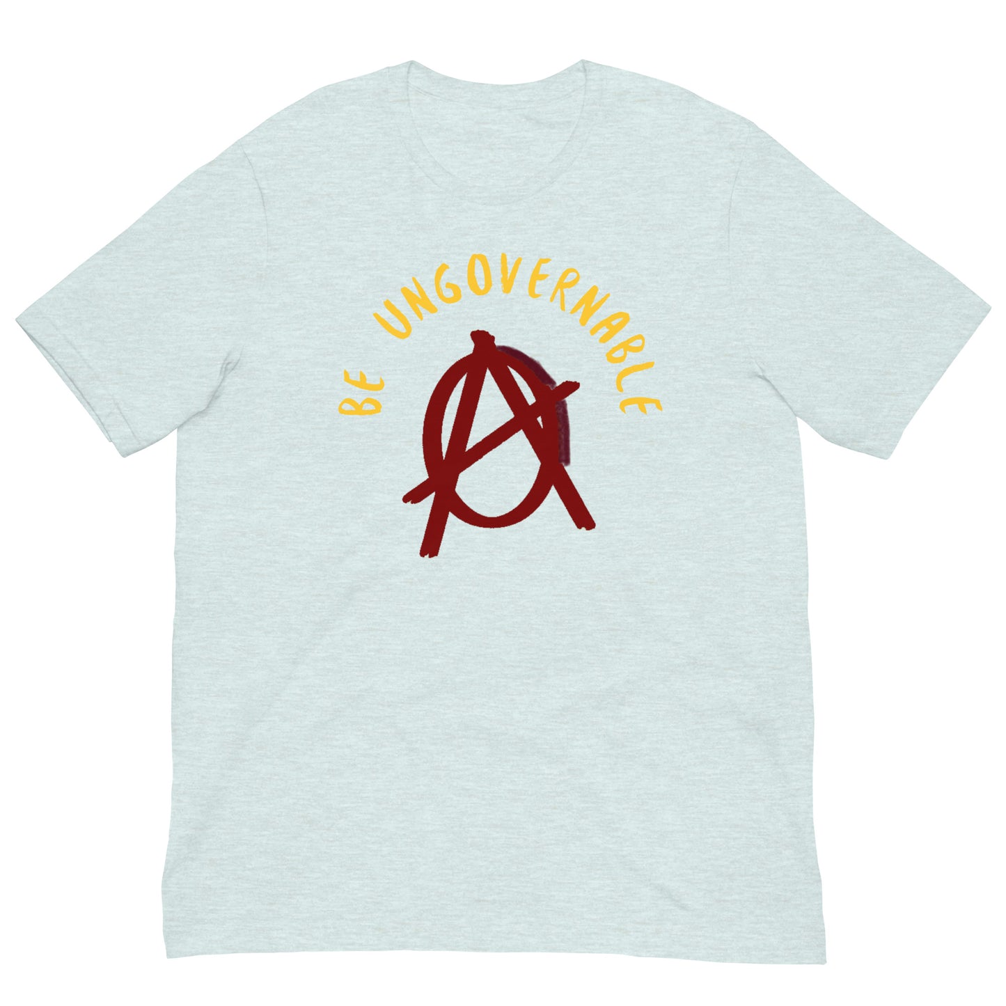 Anarchy Wear "Be Ungovernable" Red Pastels Unisex t-shirt