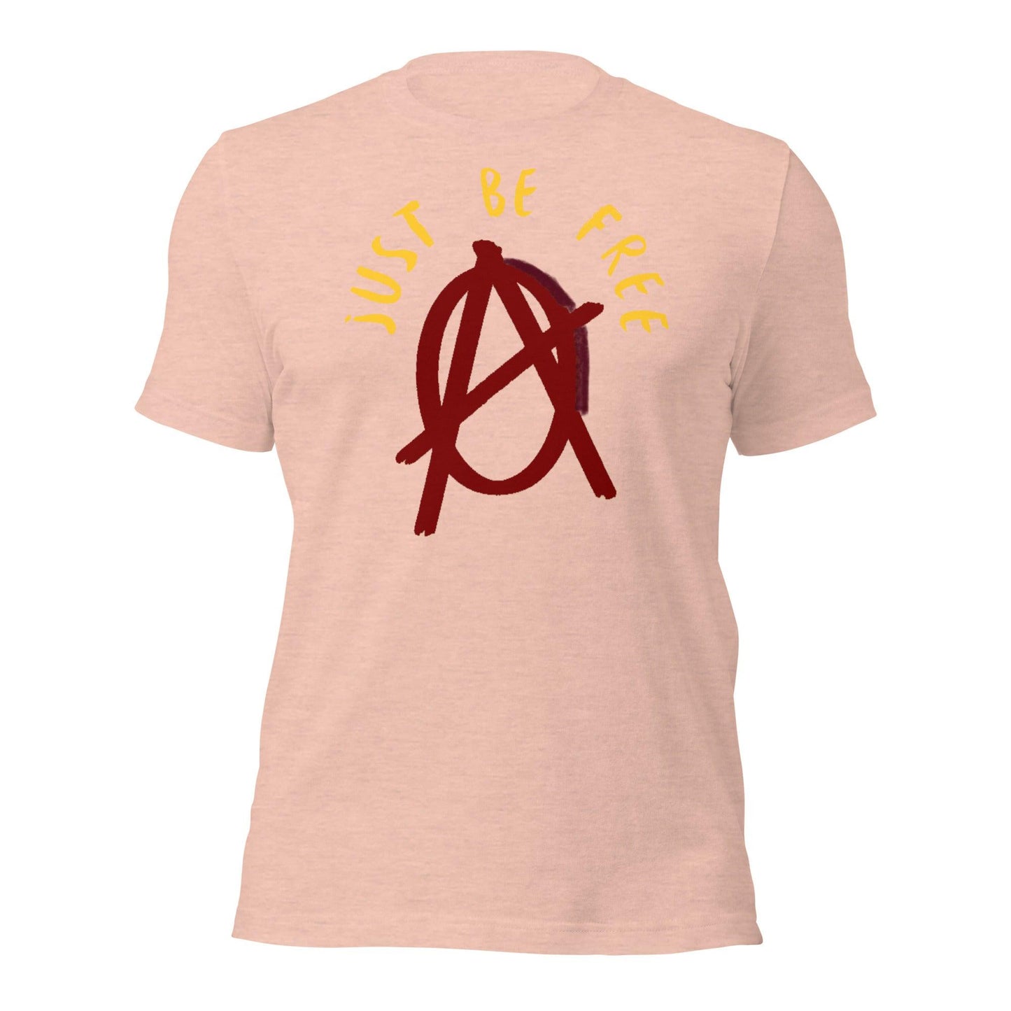 Anarchy Wear "Just Be Free" Red Pastels Unisex t-shirt - AnarchyWear