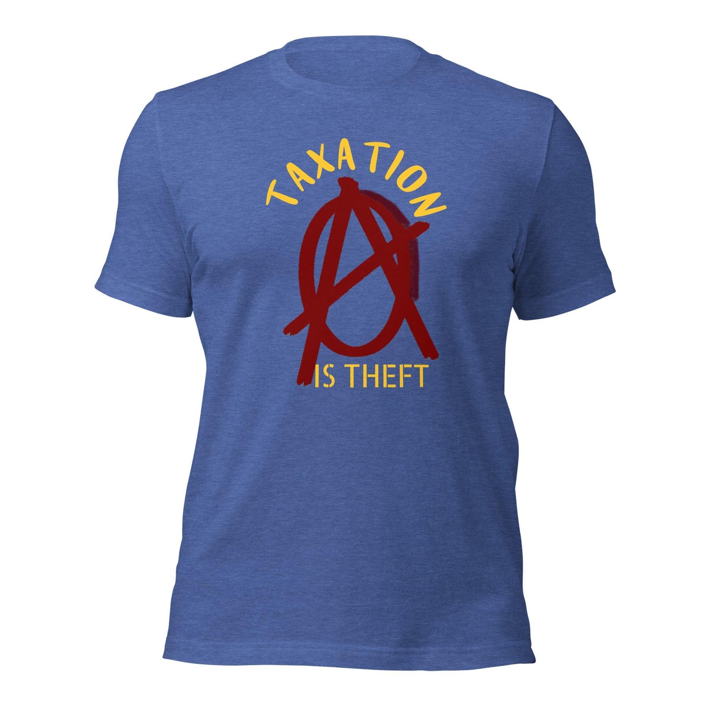 Anarchy Wear Red "Taxation Is Theft" Unisex t-shirt - AnarchyWear