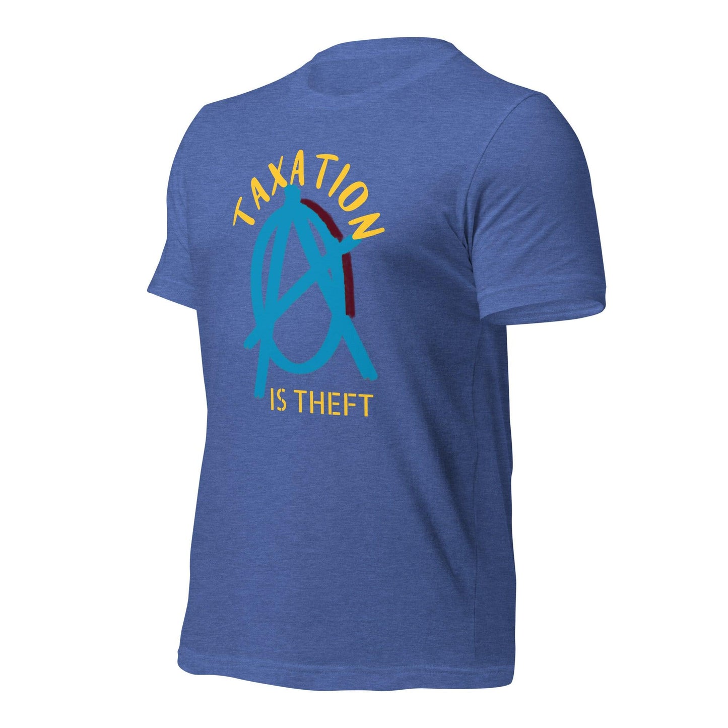Anarchy Wear Blue "Taxation Is Theft" Unisex t-shirt - AnarchyWear