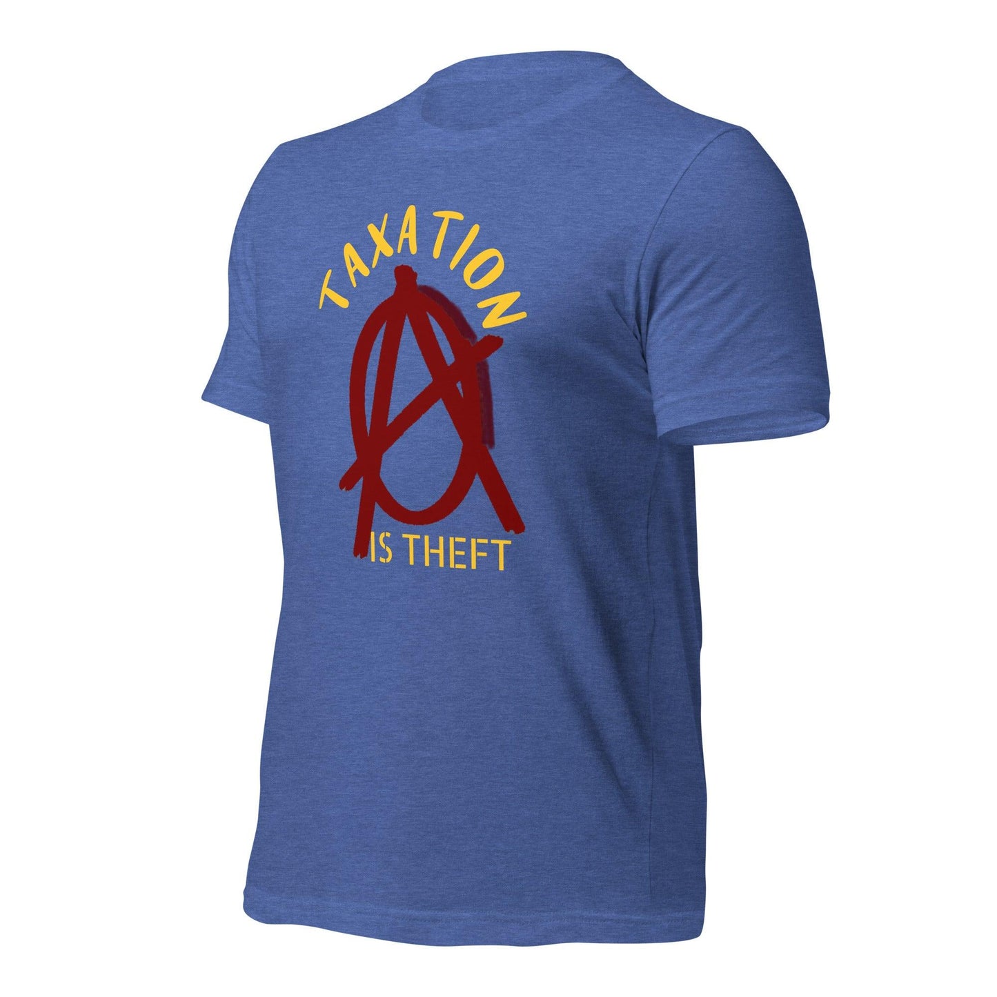 Anarchy Wear Red "Taxation Is Theft" Unisex t-shirt - AnarchyWear