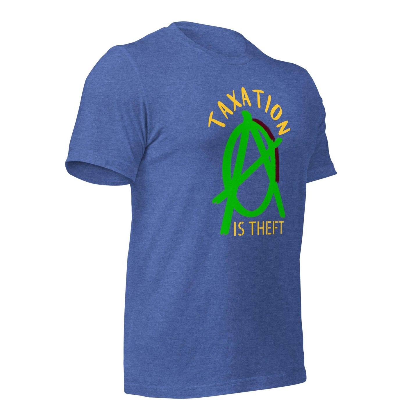 Anarchy Wear Green "Taxation Is Theft" Unisex t-shirt - AnarchyWear