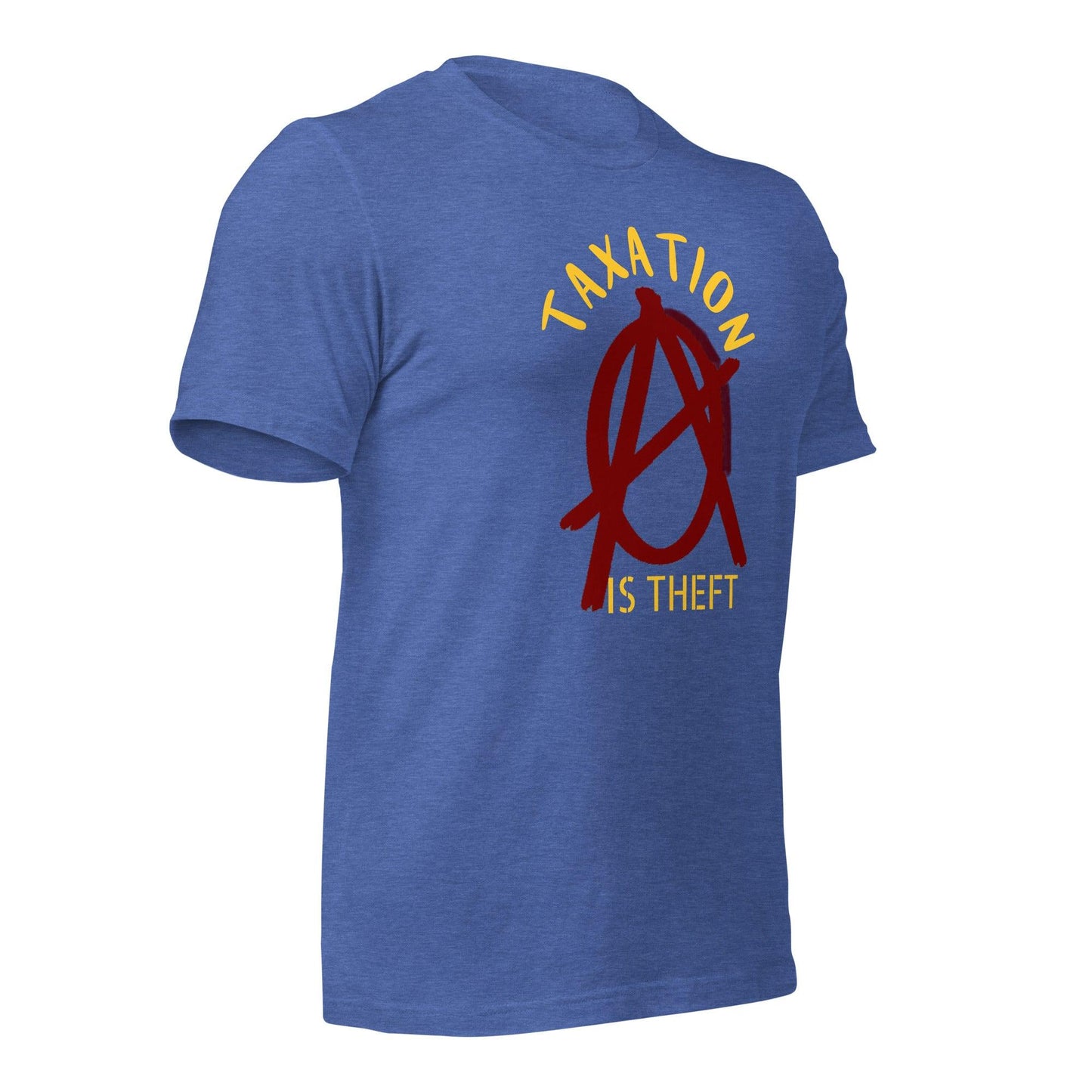 Anarchy Wear Red "Taxation Is Theft" Unisex t-shirt - AnarchyWear