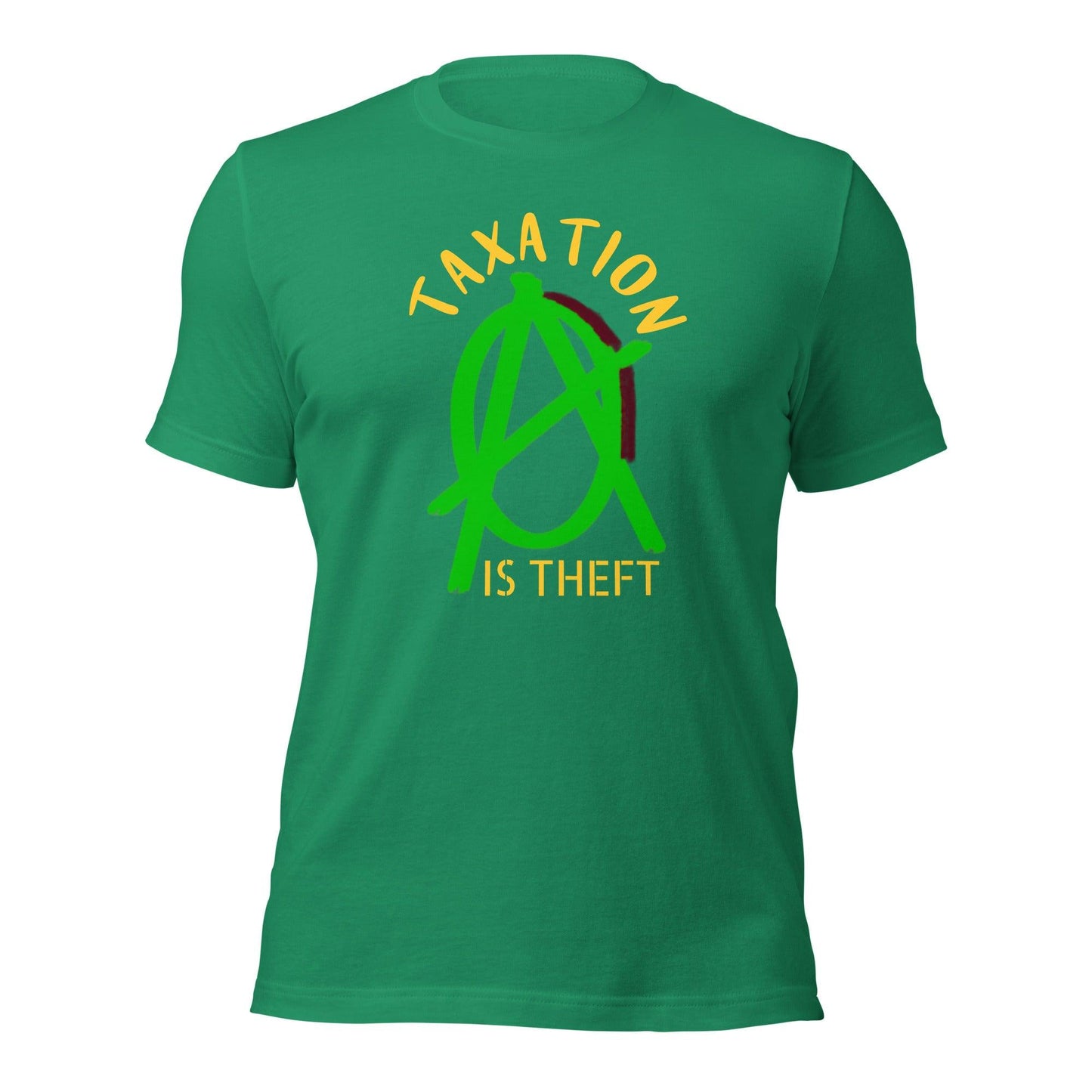 Anarchy Wear Green "Taxation Is Theft" Unisex t-shirt - AnarchyWear