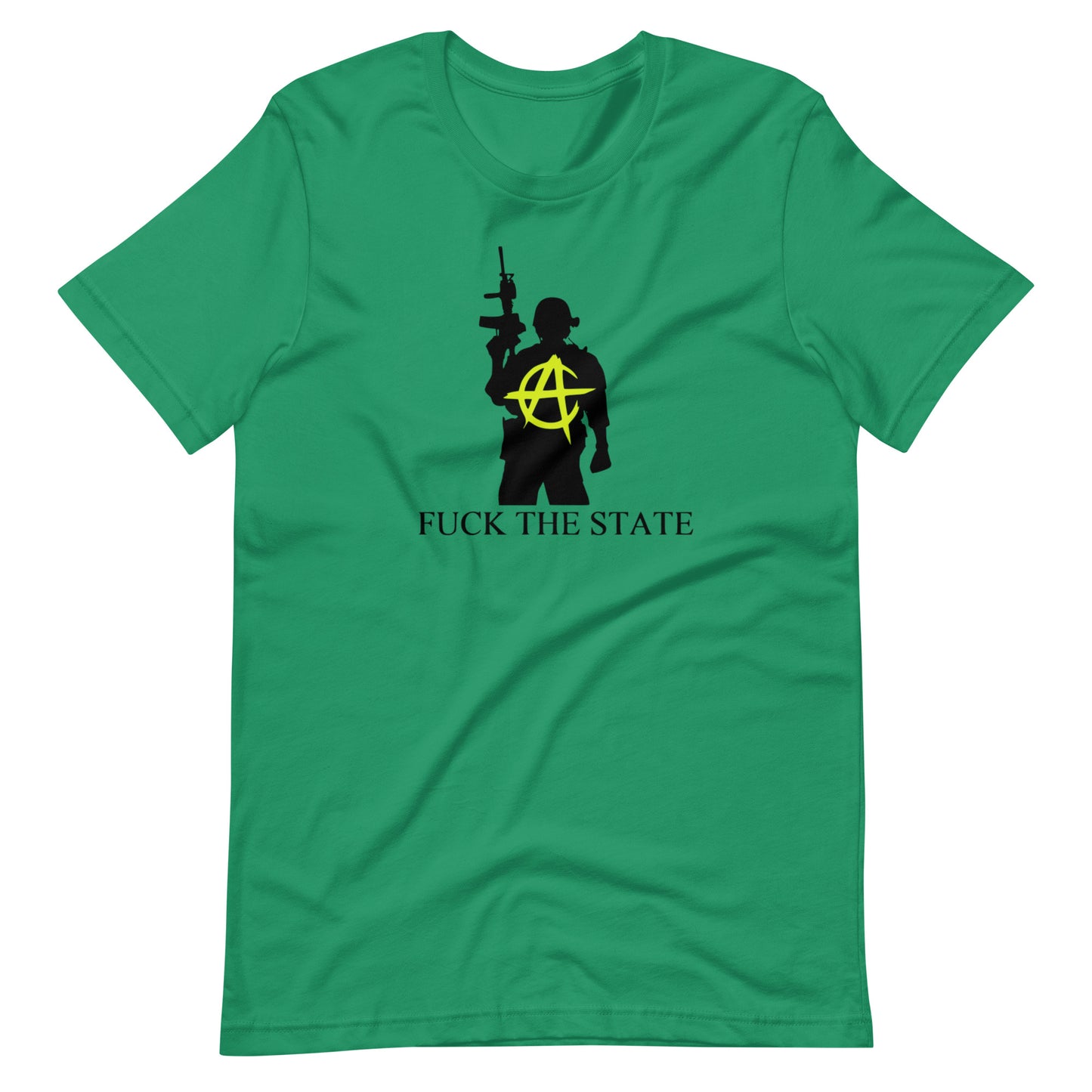 "Fuck The State" Gold By @AncapAir Unisex t-shirt