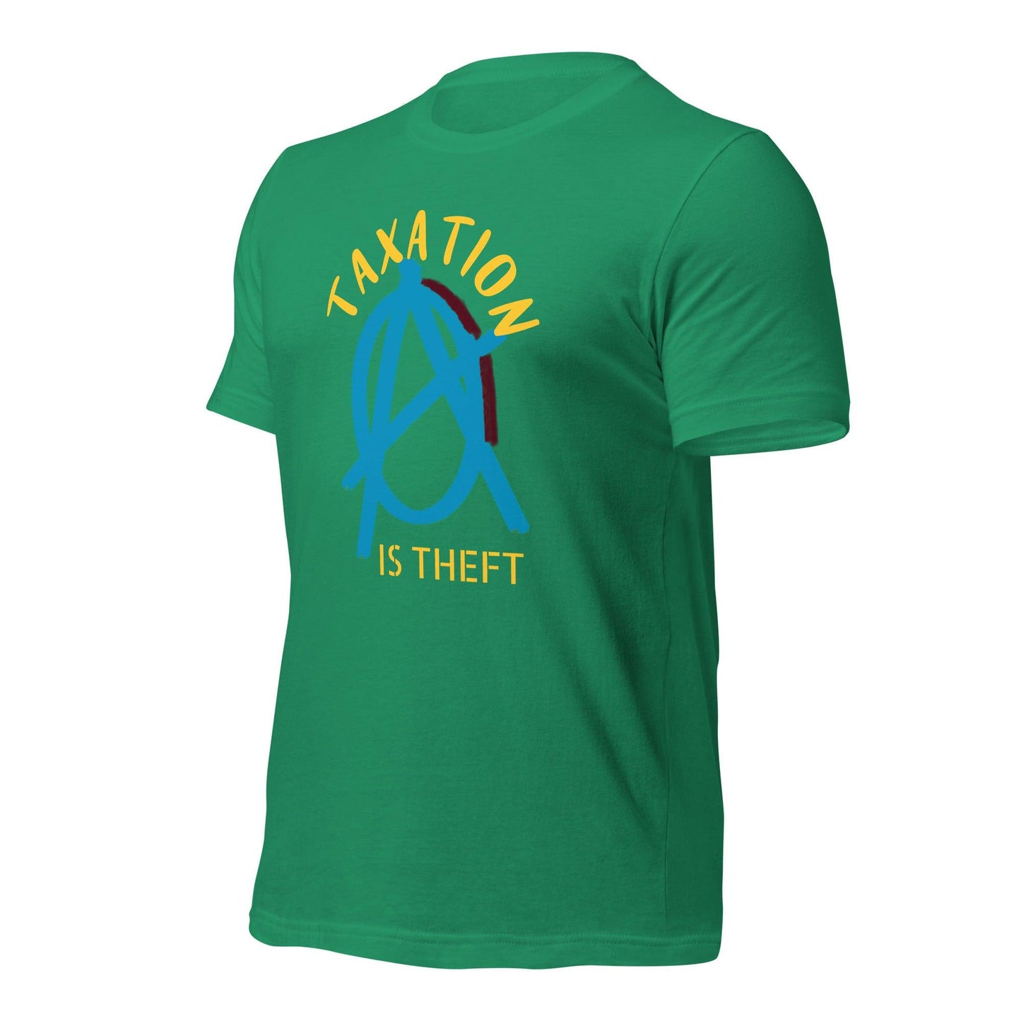Anarchy Wear Blue "Taxation Is Theft" Unisex t-shirt - AnarchyWear