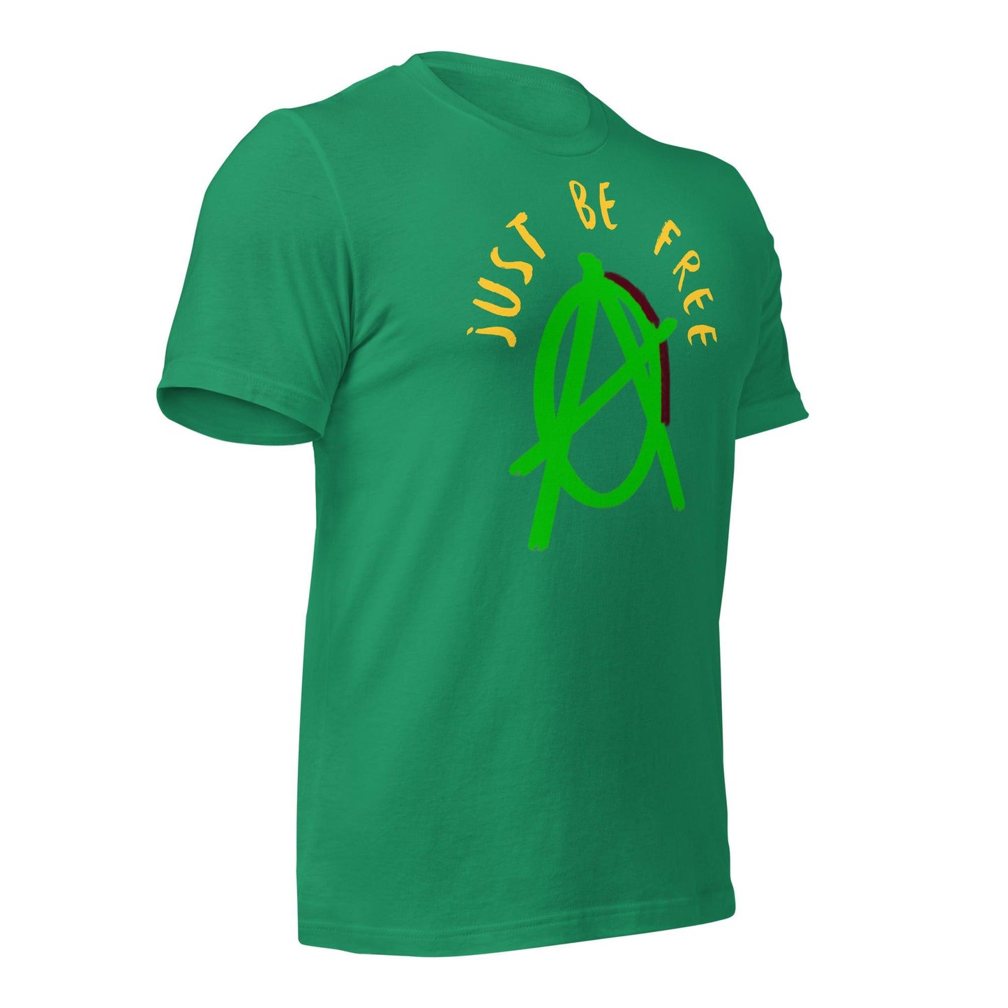 Anarchy Wear "Just Be Free" Green Unisex t-shirt - AnarchyWear