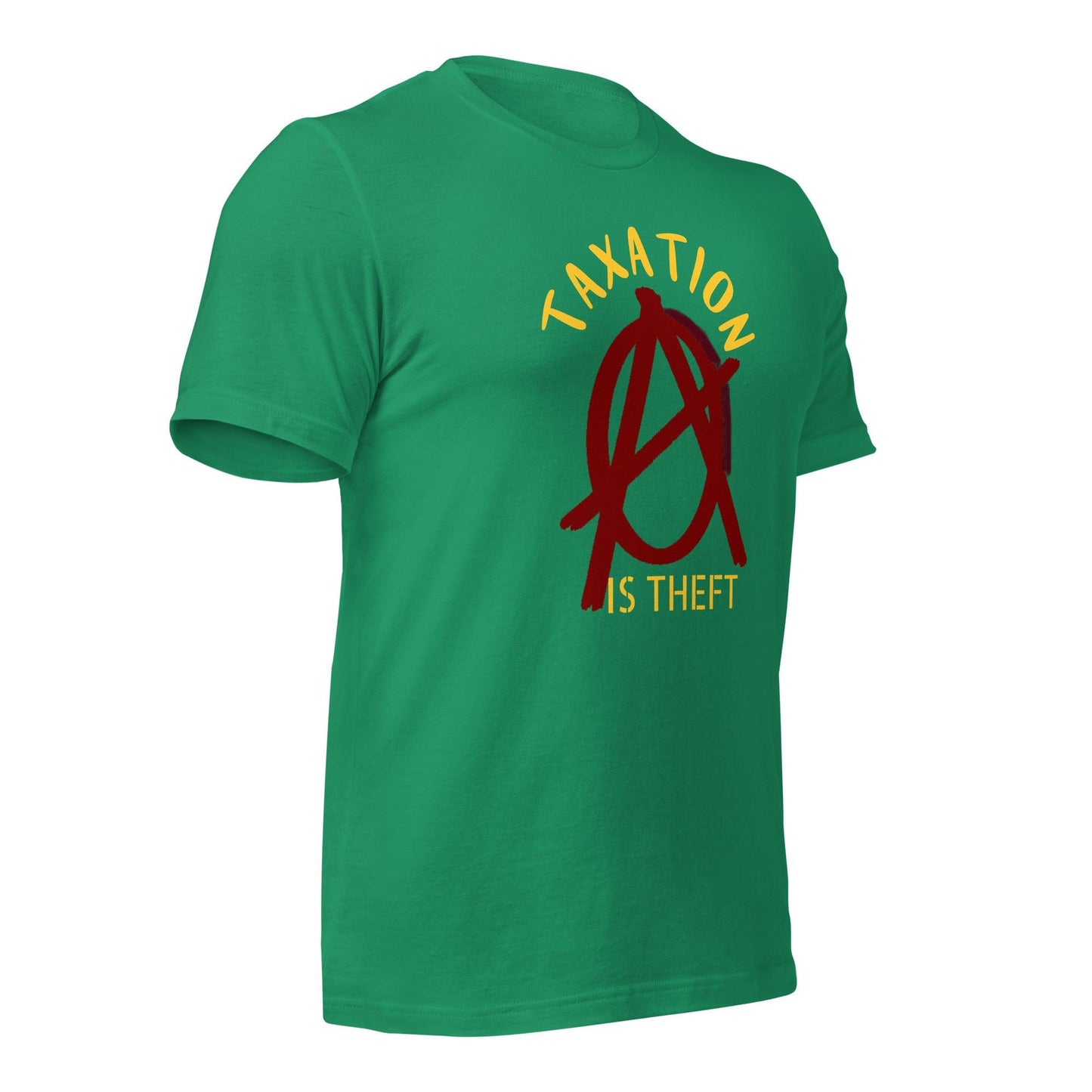 Anarchy Wear Red "Taxation Is Theft" Unisex t-shirt - AnarchyWear