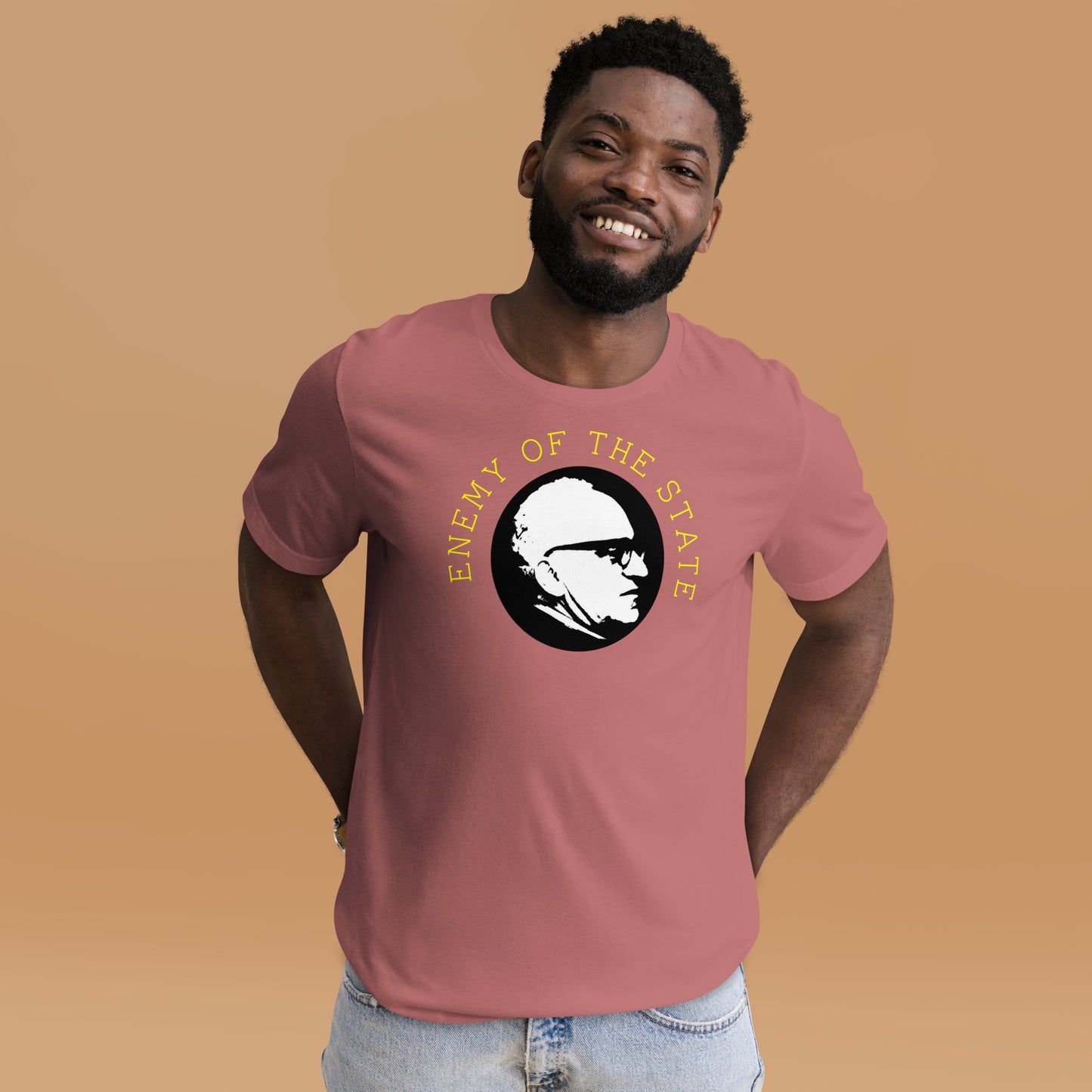 Anarchy Wear Gold on Pastels "Enemy of The State" Unisex t-shirt