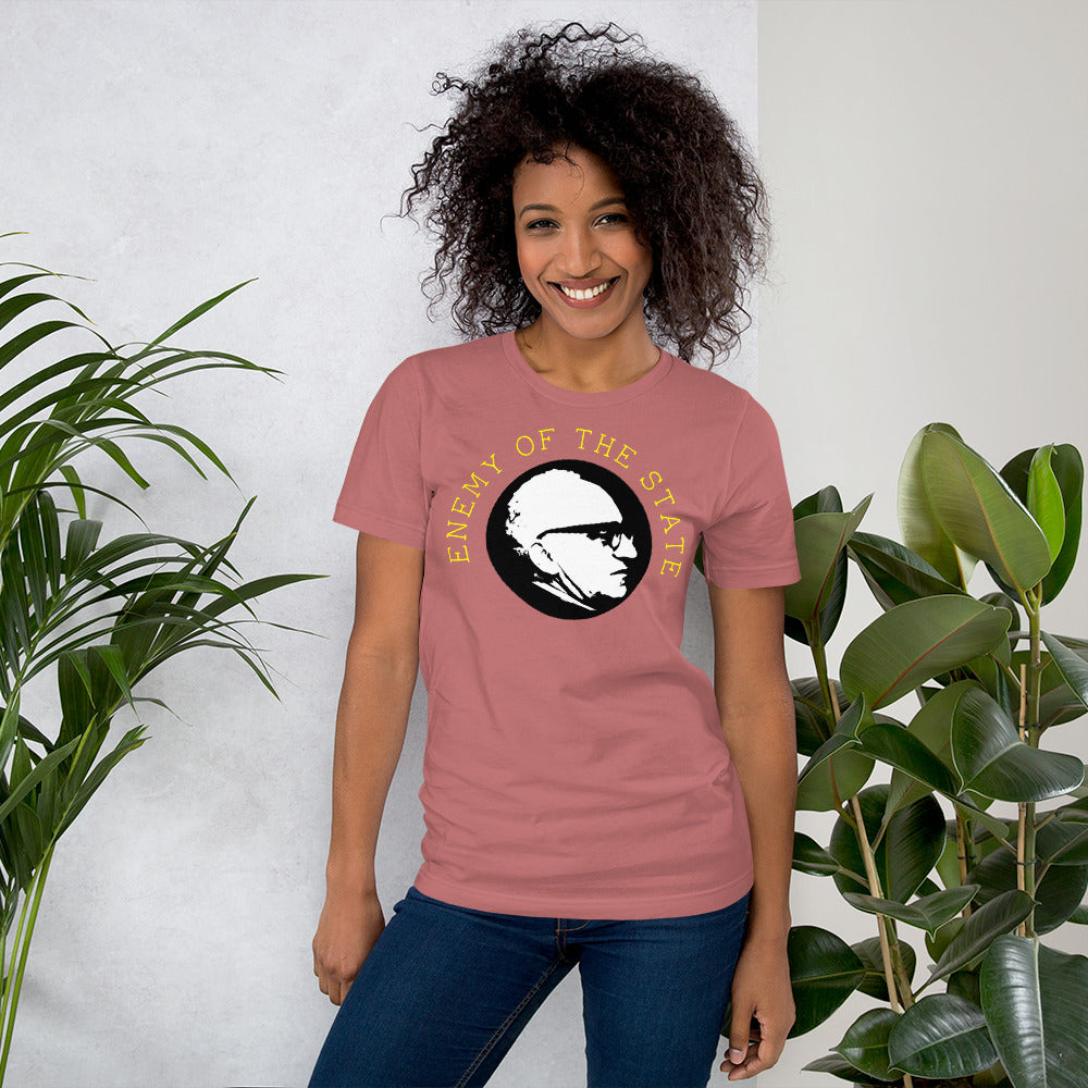 Anarchy Wear Gold on Pastels "Enemy of The State" Unisex t-shirt