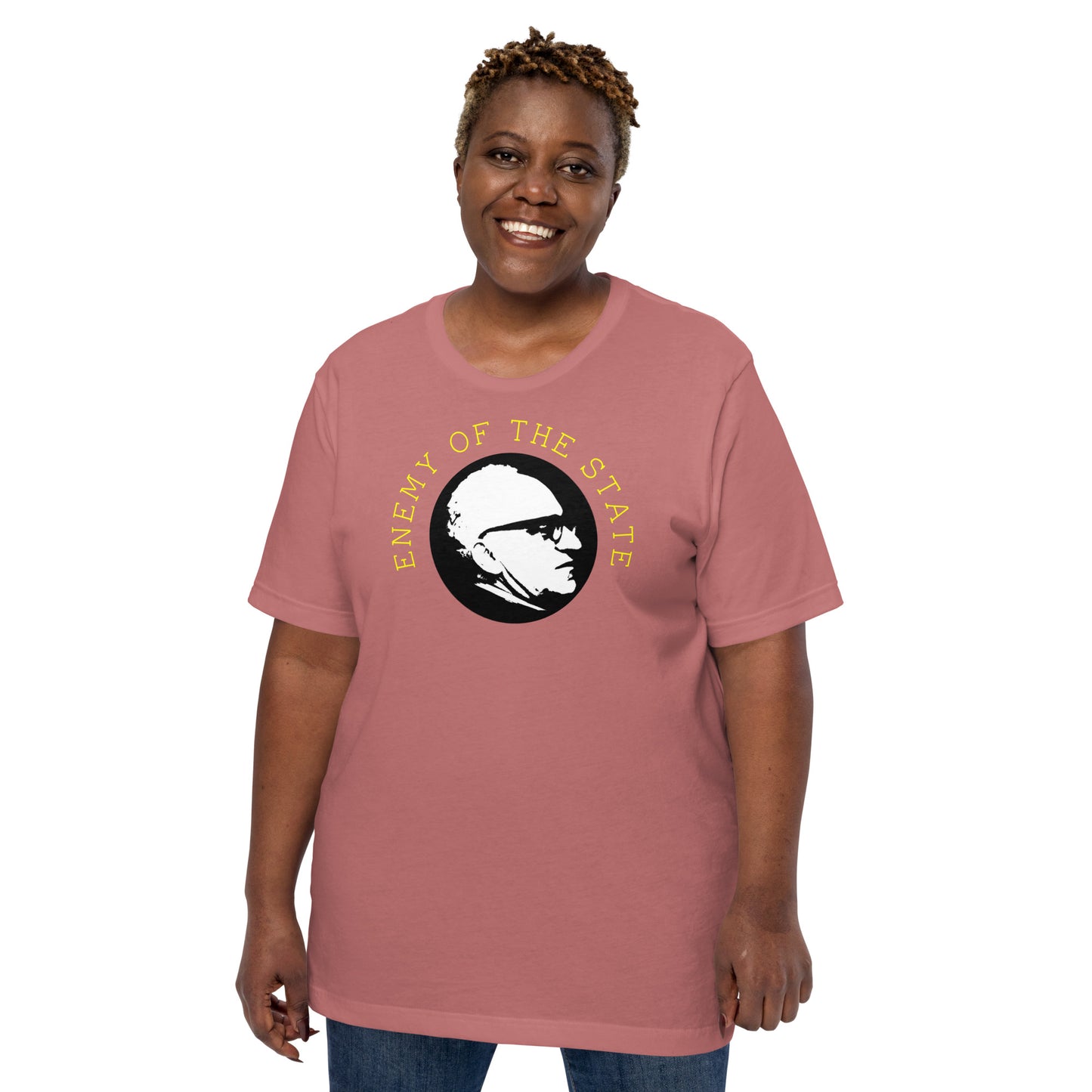 Anarchy Wear Gold on Pastels "Enemy of The State" Unisex t-shirt