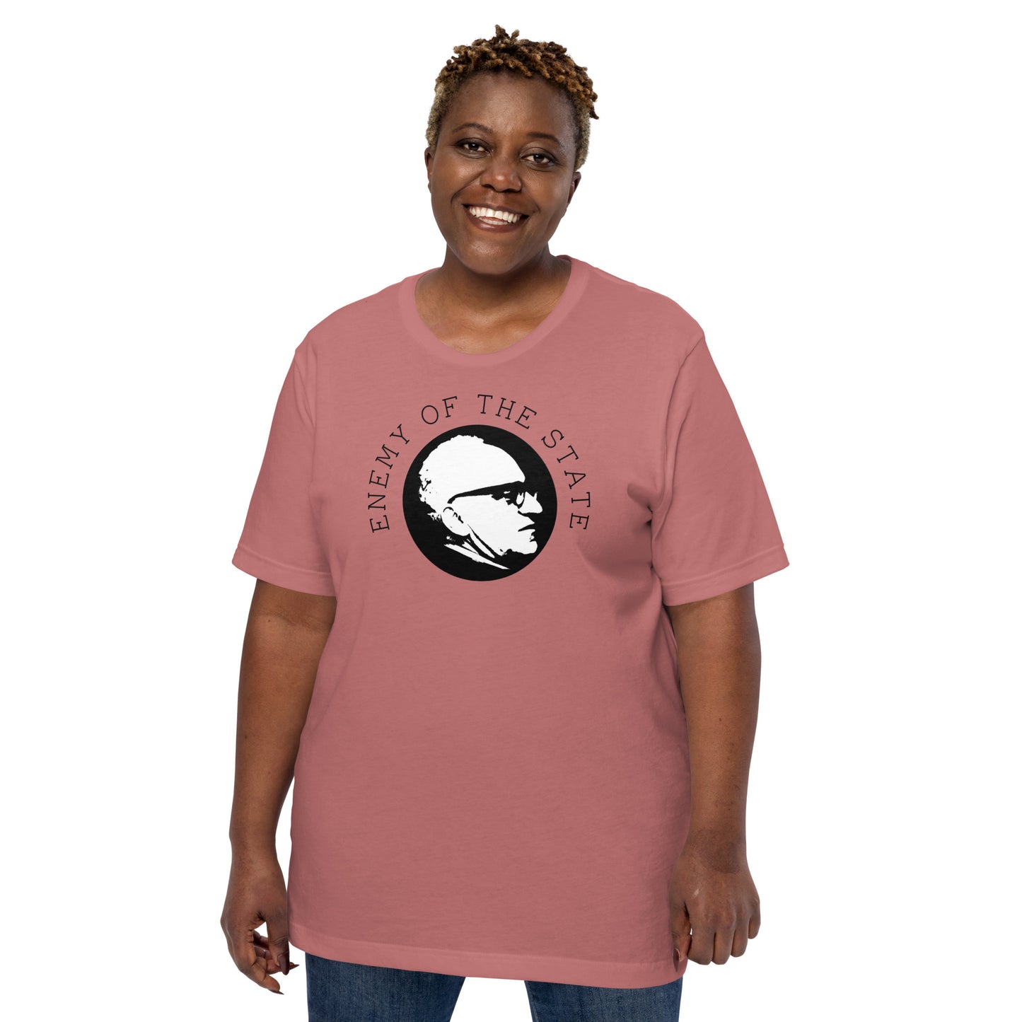 Anarchy Wear Black on Pastels "Enemy of The State" Unisex t-shirt