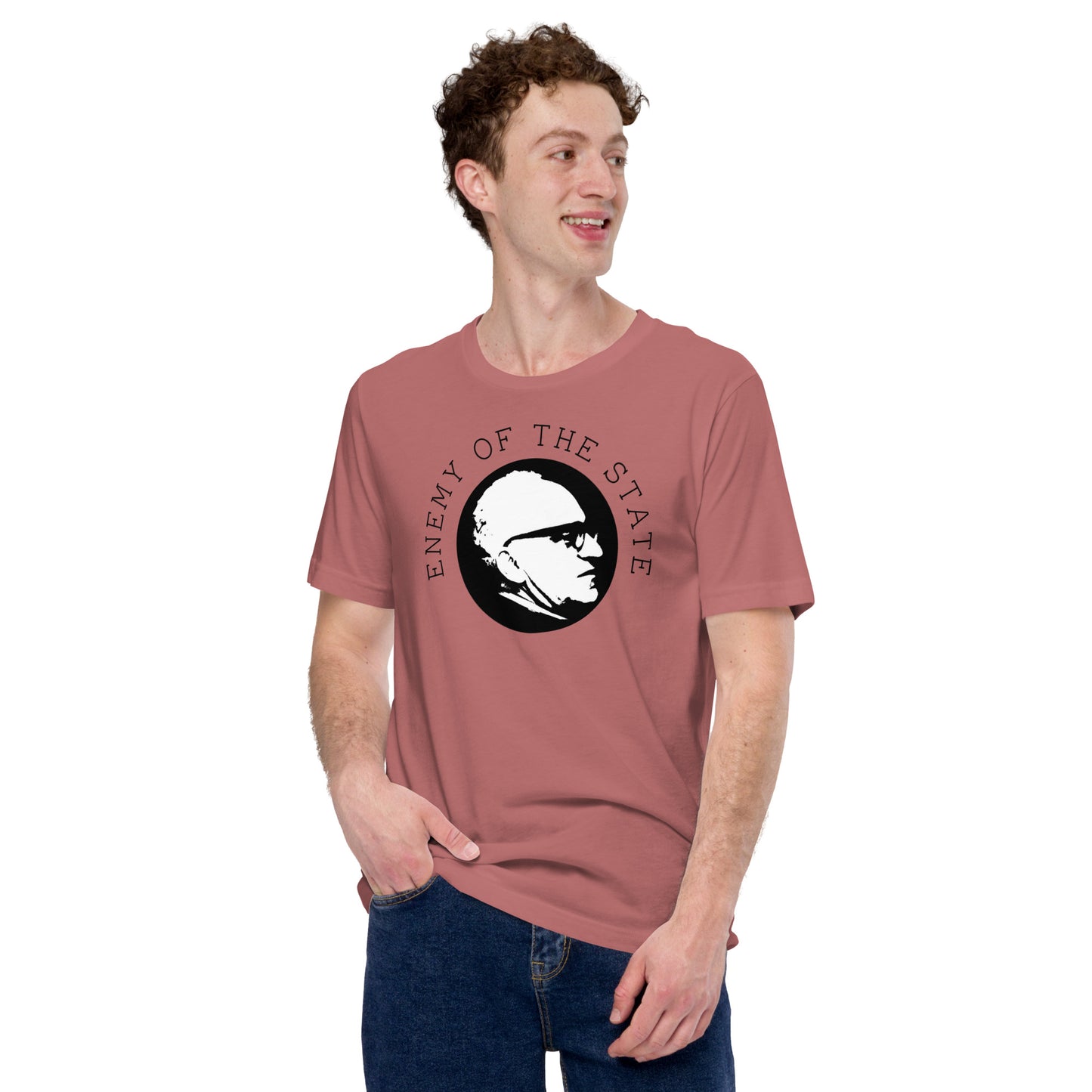 Anarchy Wear Black on Pastels "Enemy of The State" Unisex t-shirt