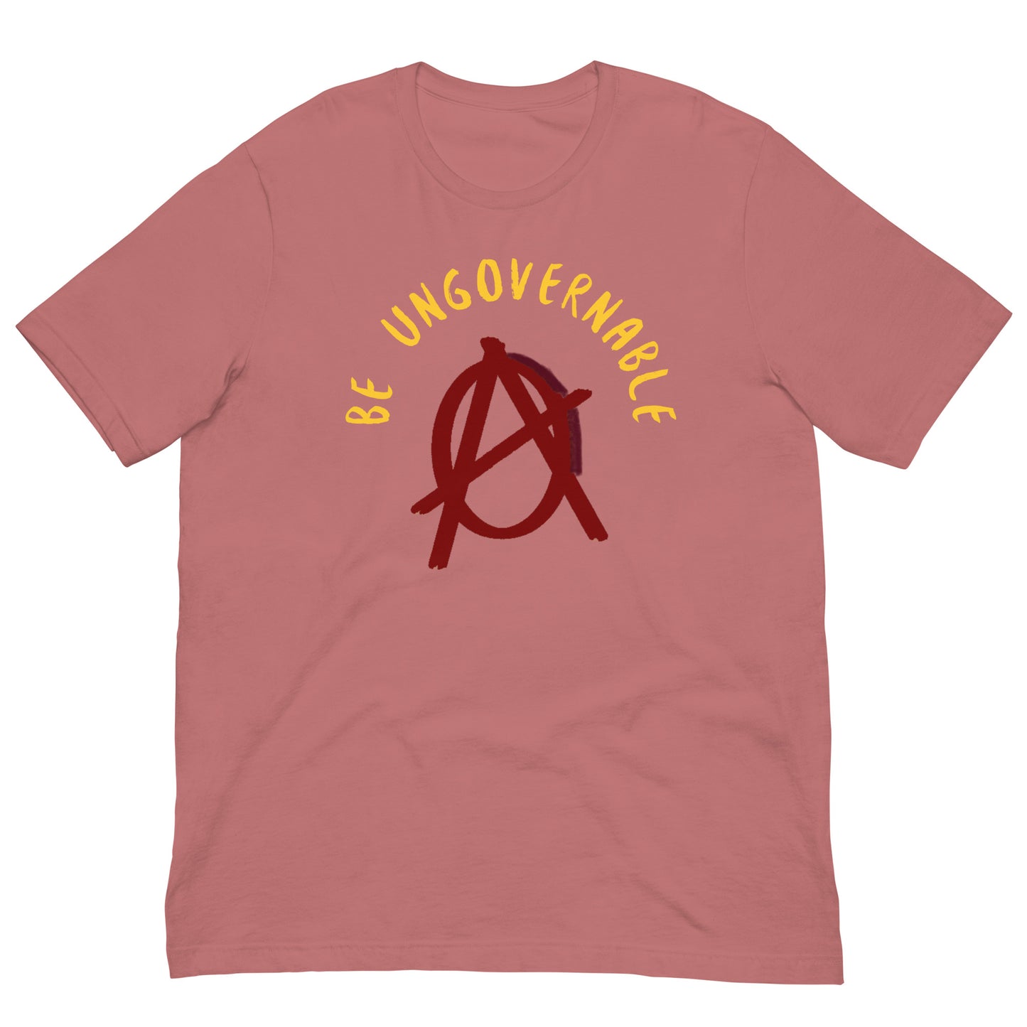 Anarchy Wear "Be Ungovernable" Red Pastels Unisex t-shirt