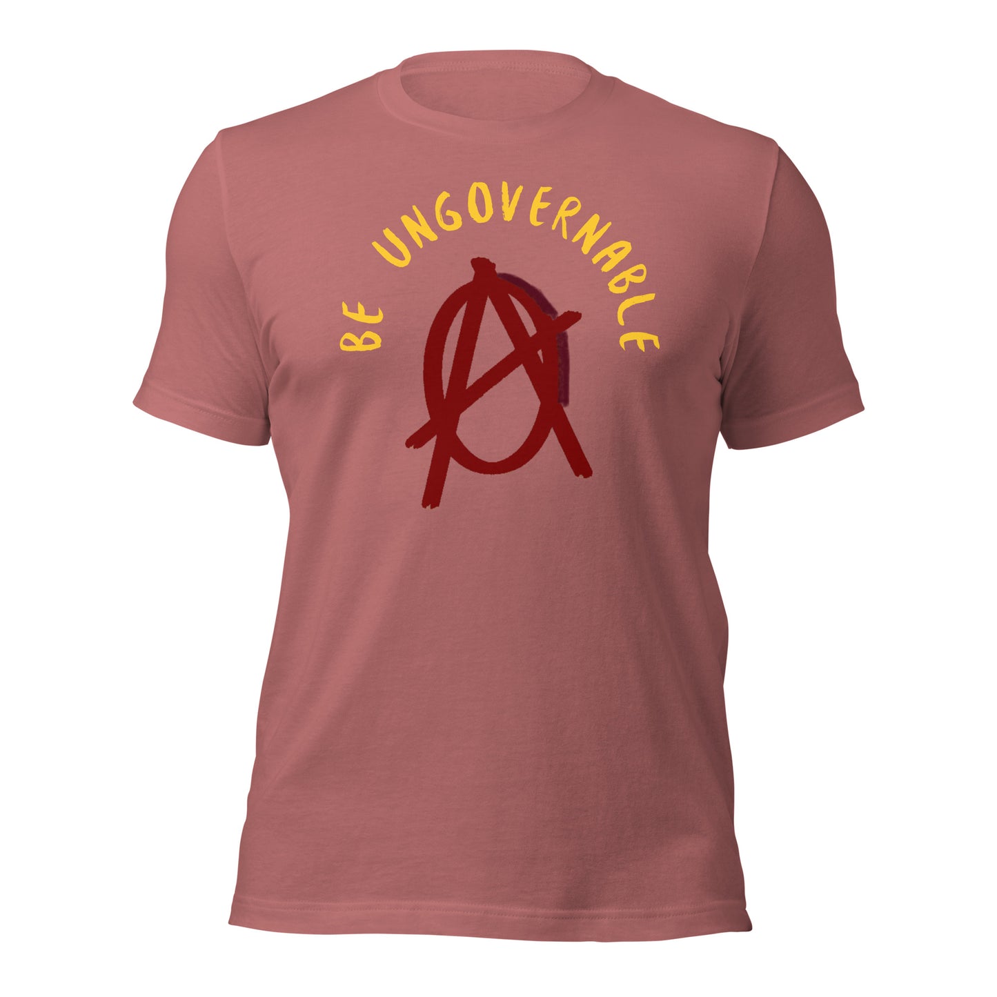 Anarchy Wear "Be Ungovernable" Red Pastels Unisex t-shirt