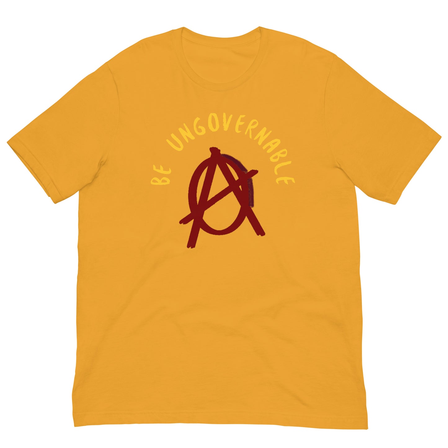 Anarchy Wear "Be Ungovernable" Red Pastels Unisex t-shirt