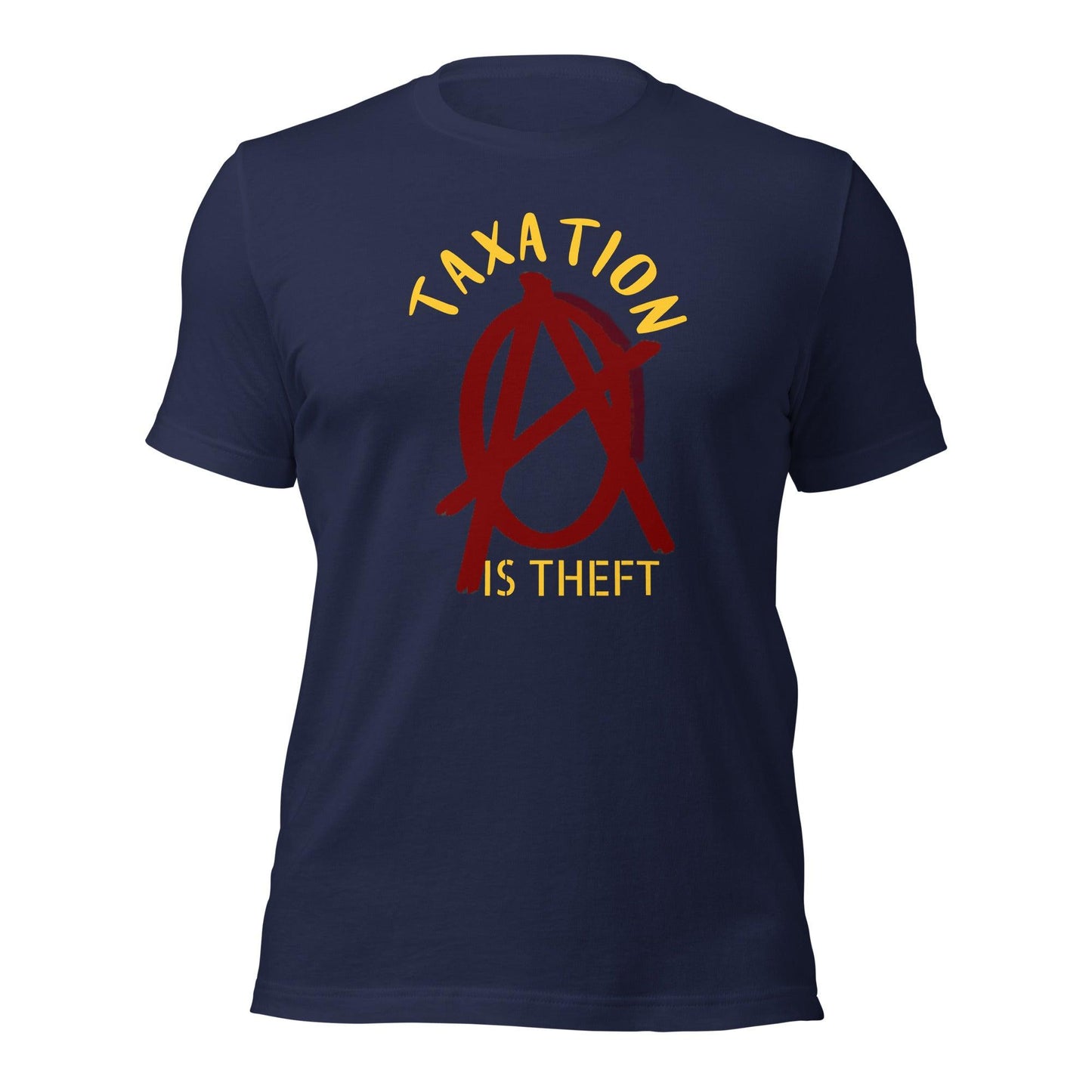 Anarchy Wear Red "Taxation Is Theft" Unisex t-shirt - AnarchyWear
