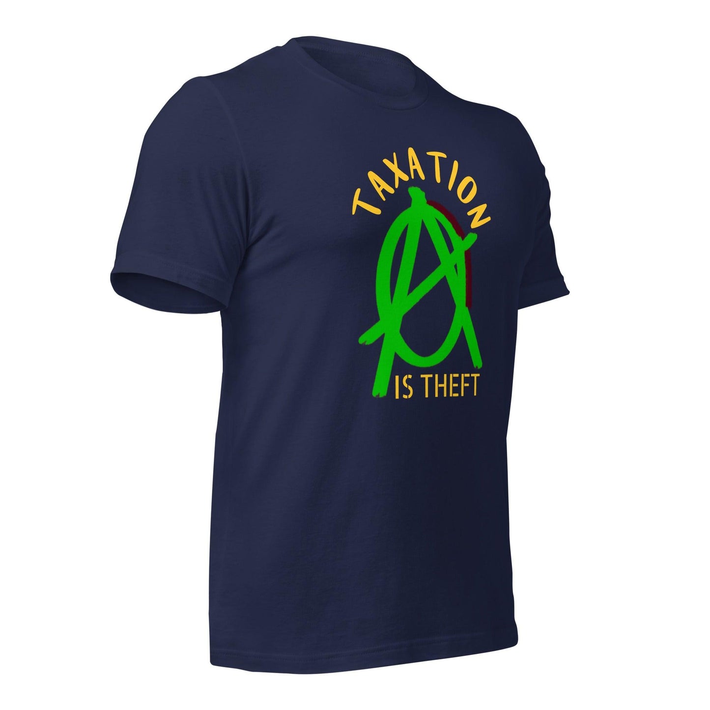 Anarchy Wear Green "Taxation Is Theft" Unisex t-shirt - AnarchyWear
