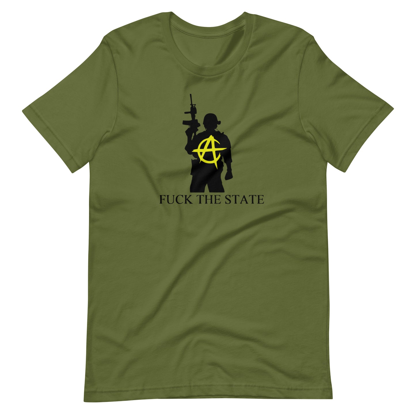 "Fuck The State" Gold By @AncapAir Unisex t-shirt