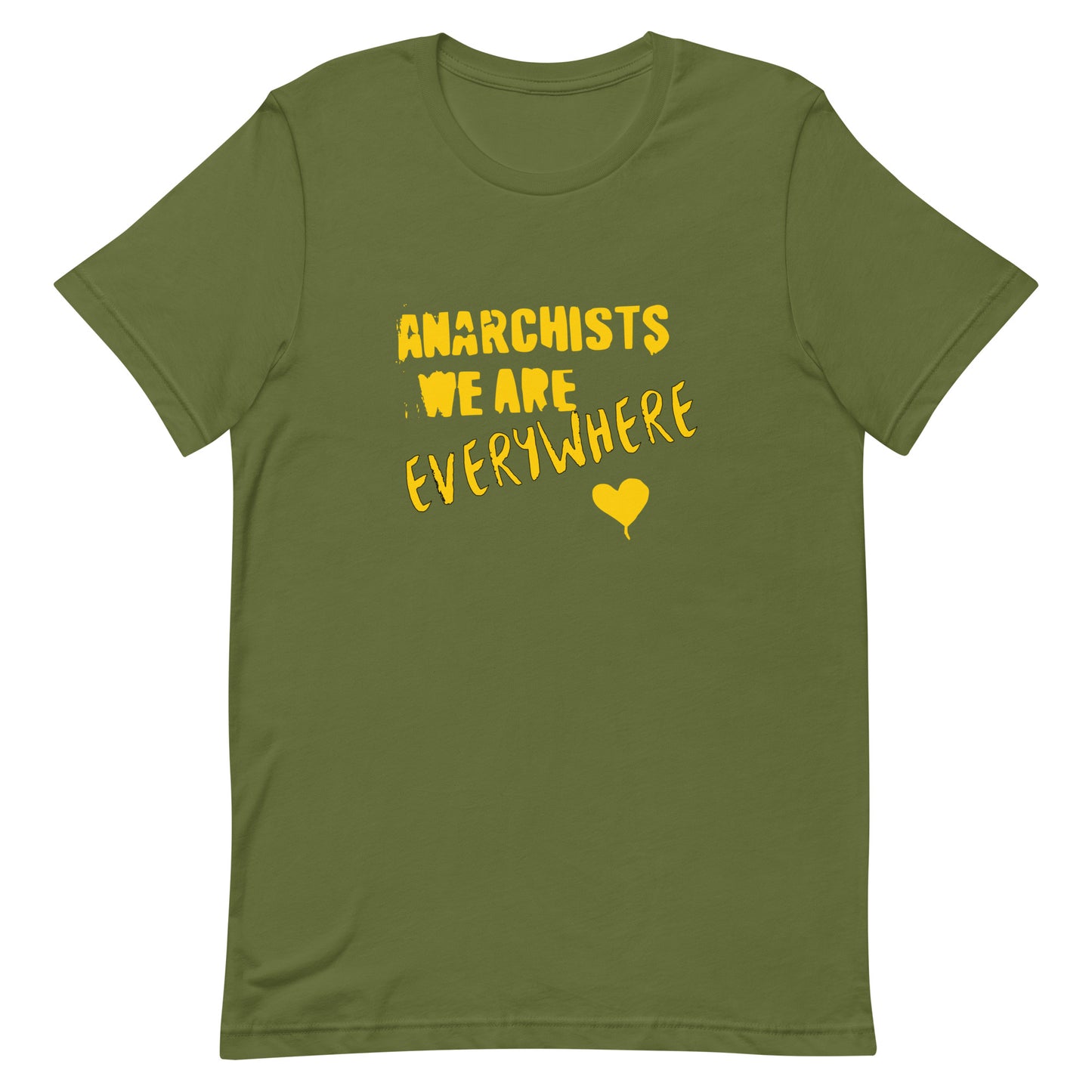 Anarchy Wear "We Are Every Where" Gold Unisex t-shirt