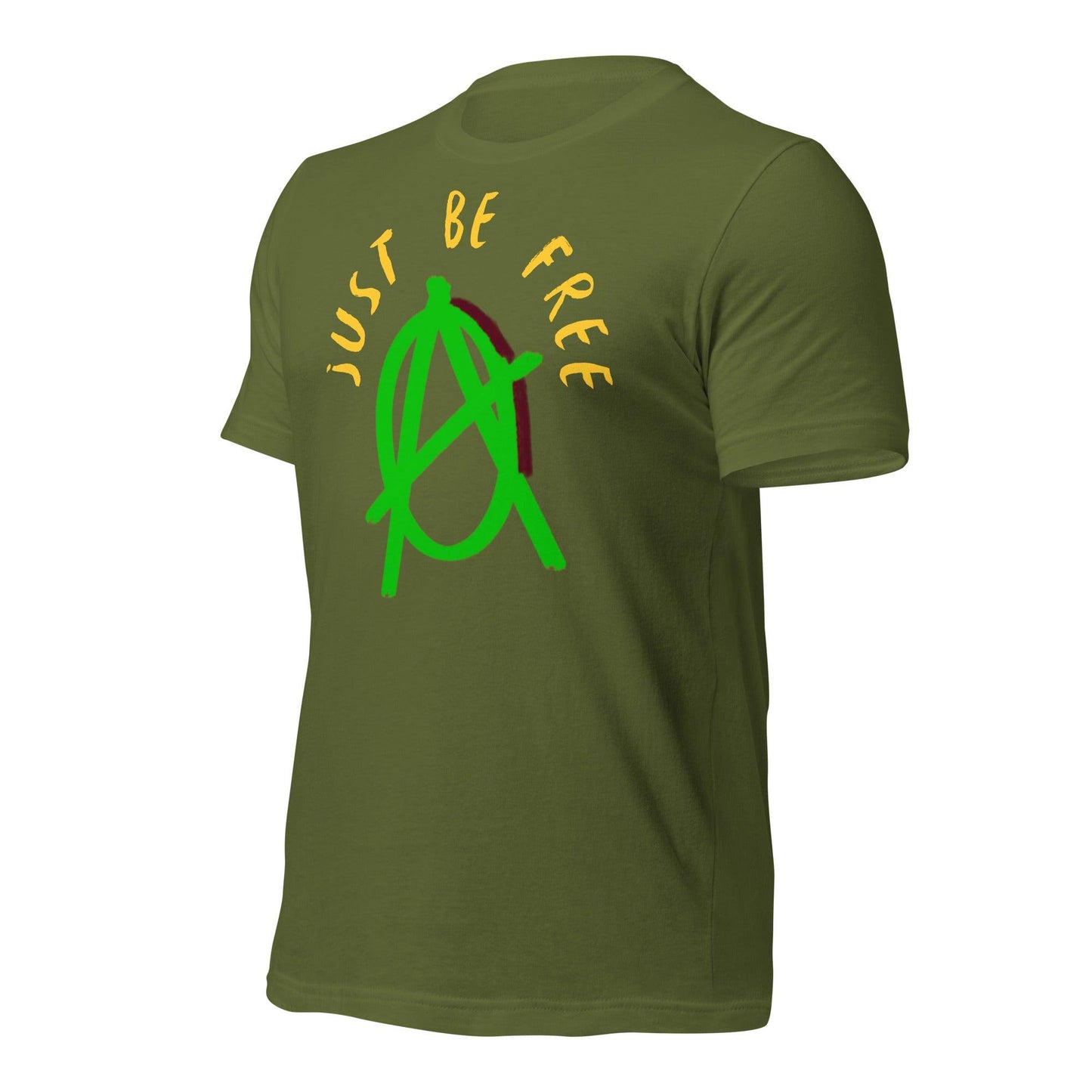 Anarchy Wear "Just Be Free" Green Unisex t-shirt - AnarchyWear