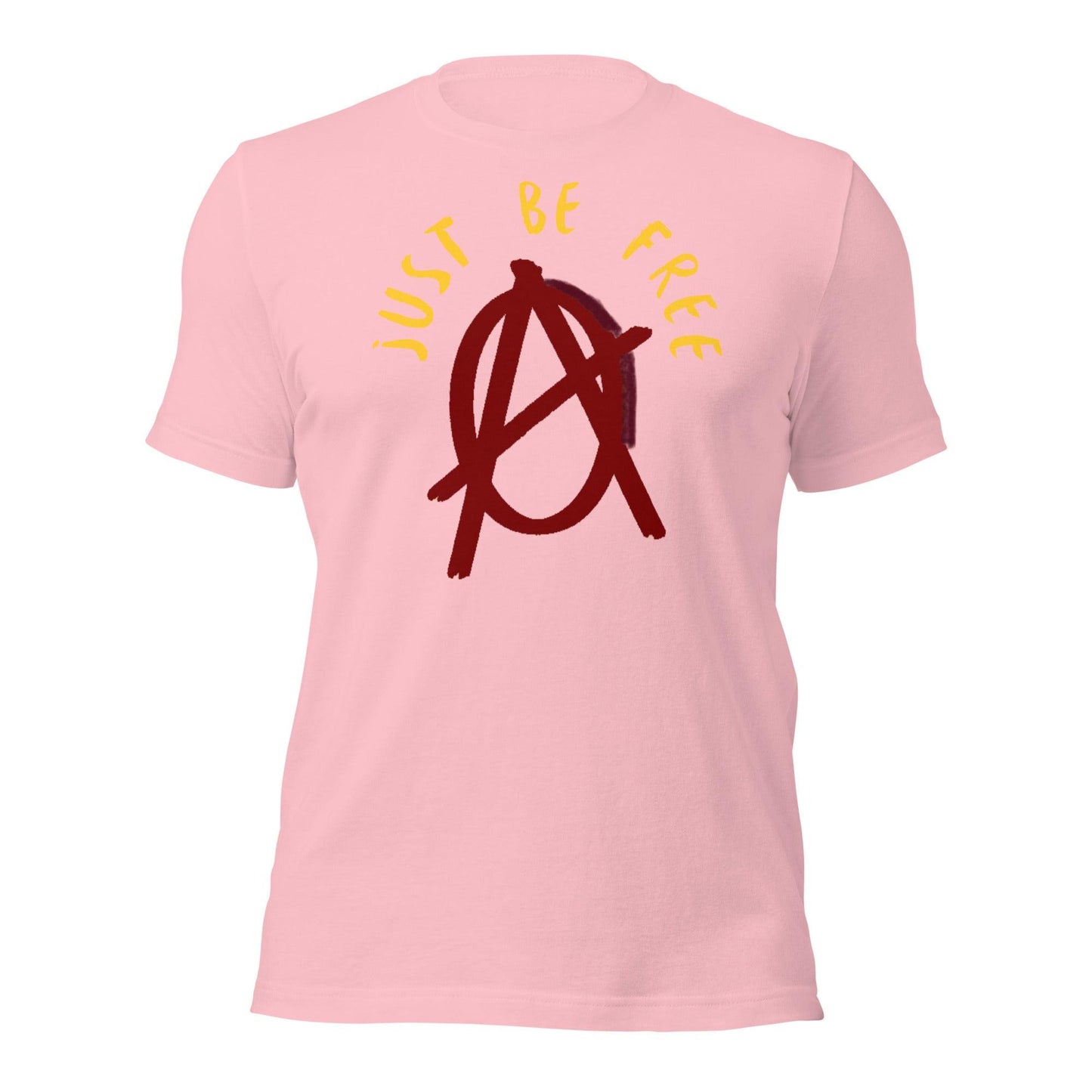 Anarchy Wear "Just Be Free" Red Pastels Unisex t-shirt - AnarchyWear