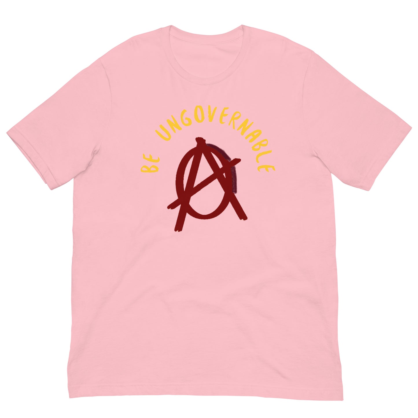 Anarchy Wear "Be Ungovernable" Red Pastels Unisex t-shirt