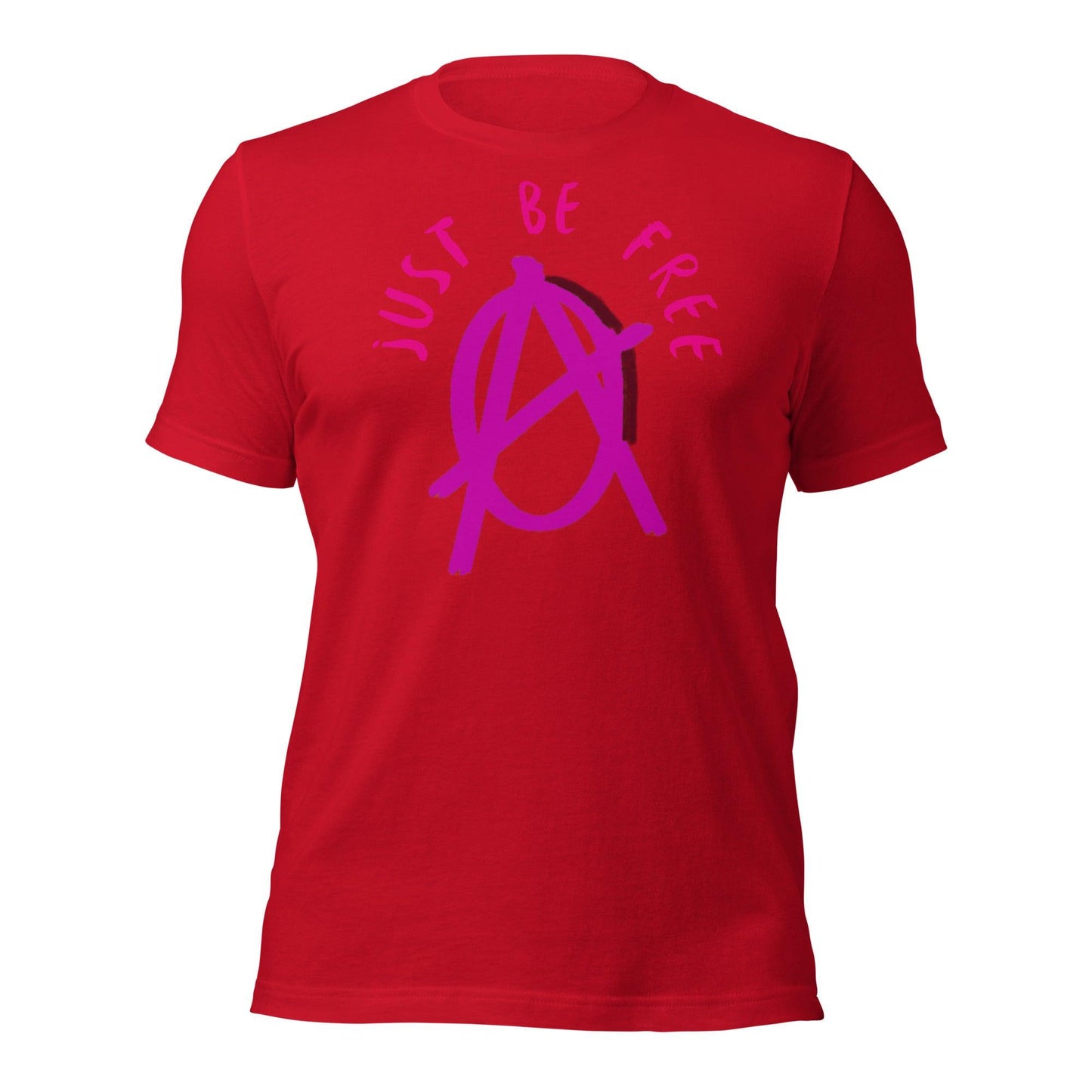 Anarchy Wear "Just Be Free" Pink Unisex t-shirt - AnarchyWear