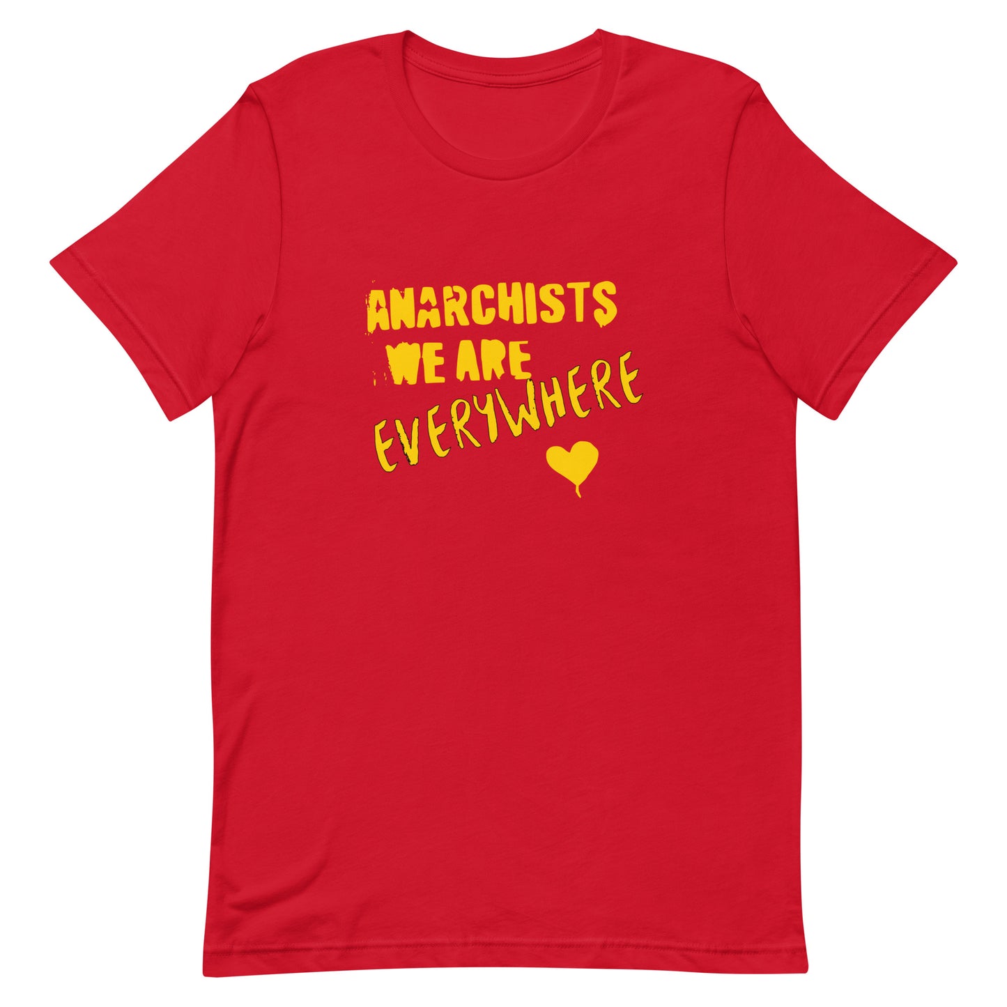 Anarchy Wear "We Are Every Where" Gold Unisex t-shirt