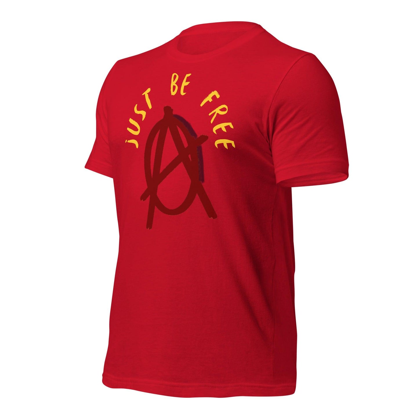 Anarchy Wear "Just Be Free" Red Unisex t-shirt - AnarchyWear
