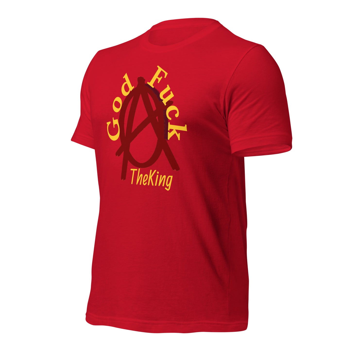 Anarchy Wear Red "God Fuck The King!" Unisex t-shirt
