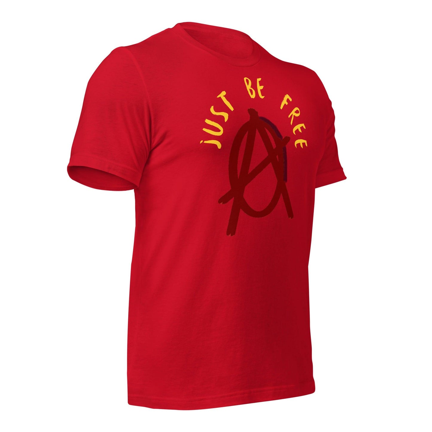 Anarchy Wear "Just Be Free" Red Unisex t-shirt - AnarchyWear