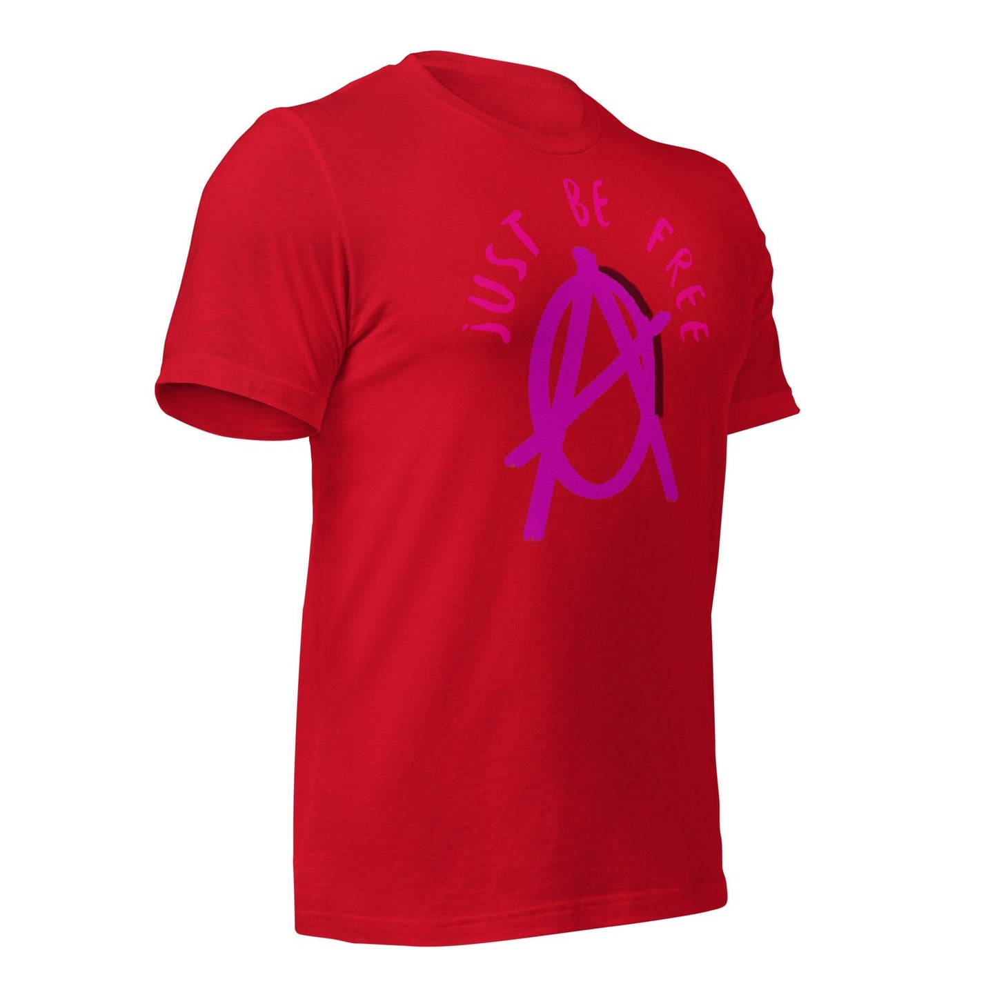 Anarchy Wear "Just Be Free" Pink Unisex t-shirt - AnarchyWear