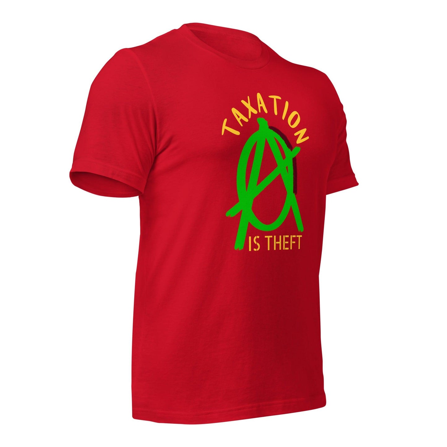 Anarchy Wear Green "Taxation Is Theft" Unisex t-shirt - AnarchyWear