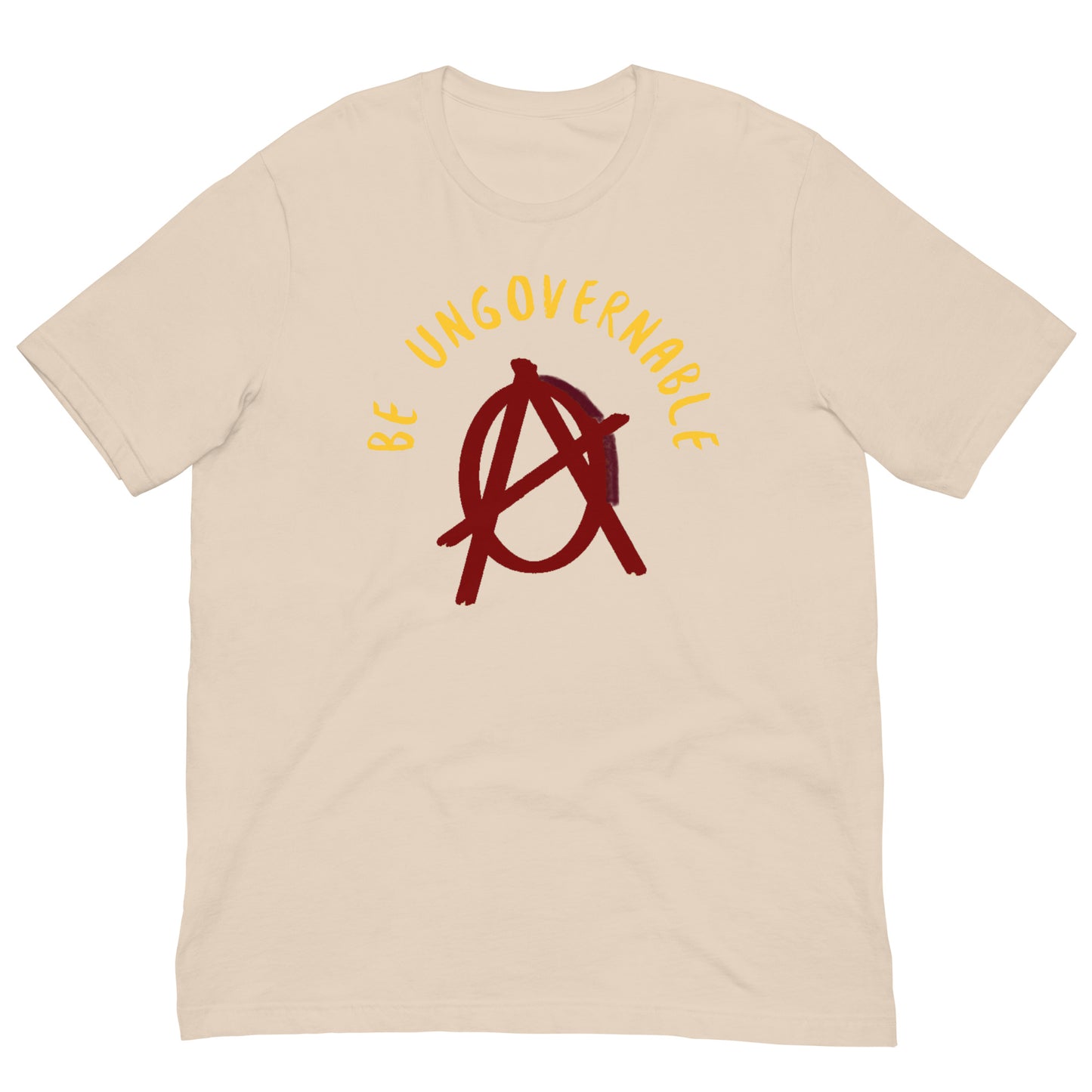 Anarchy Wear "Be Ungovernable" Red Pastels Unisex t-shirt